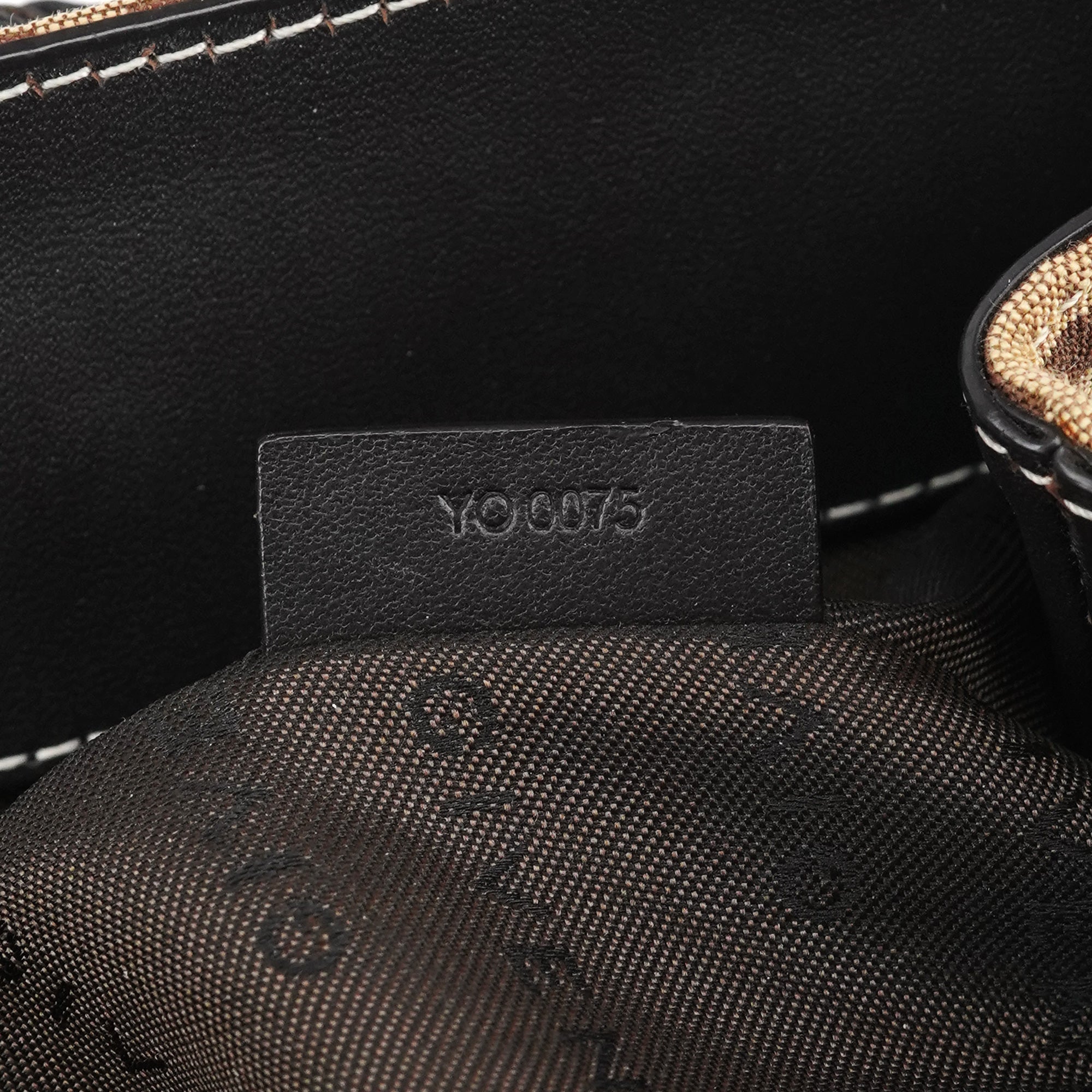 Beige Brown Monogram Tote Bag