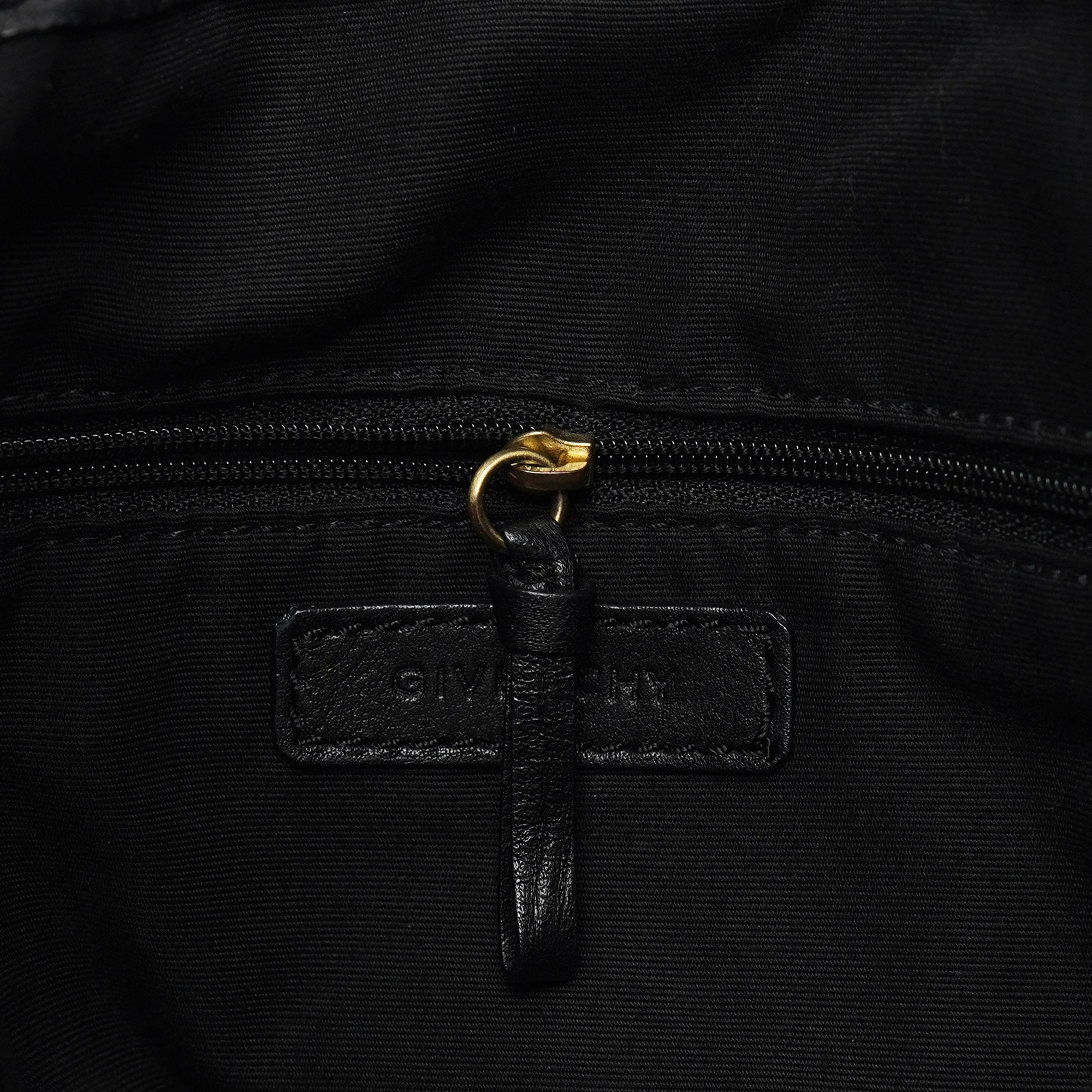 Black Calfskin Hobo Shoulder Bag