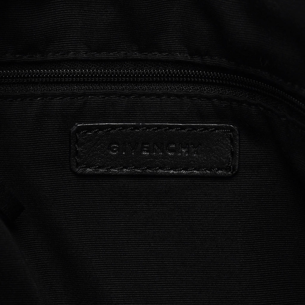 Black Calfskin Hobo Shoulder Bag
