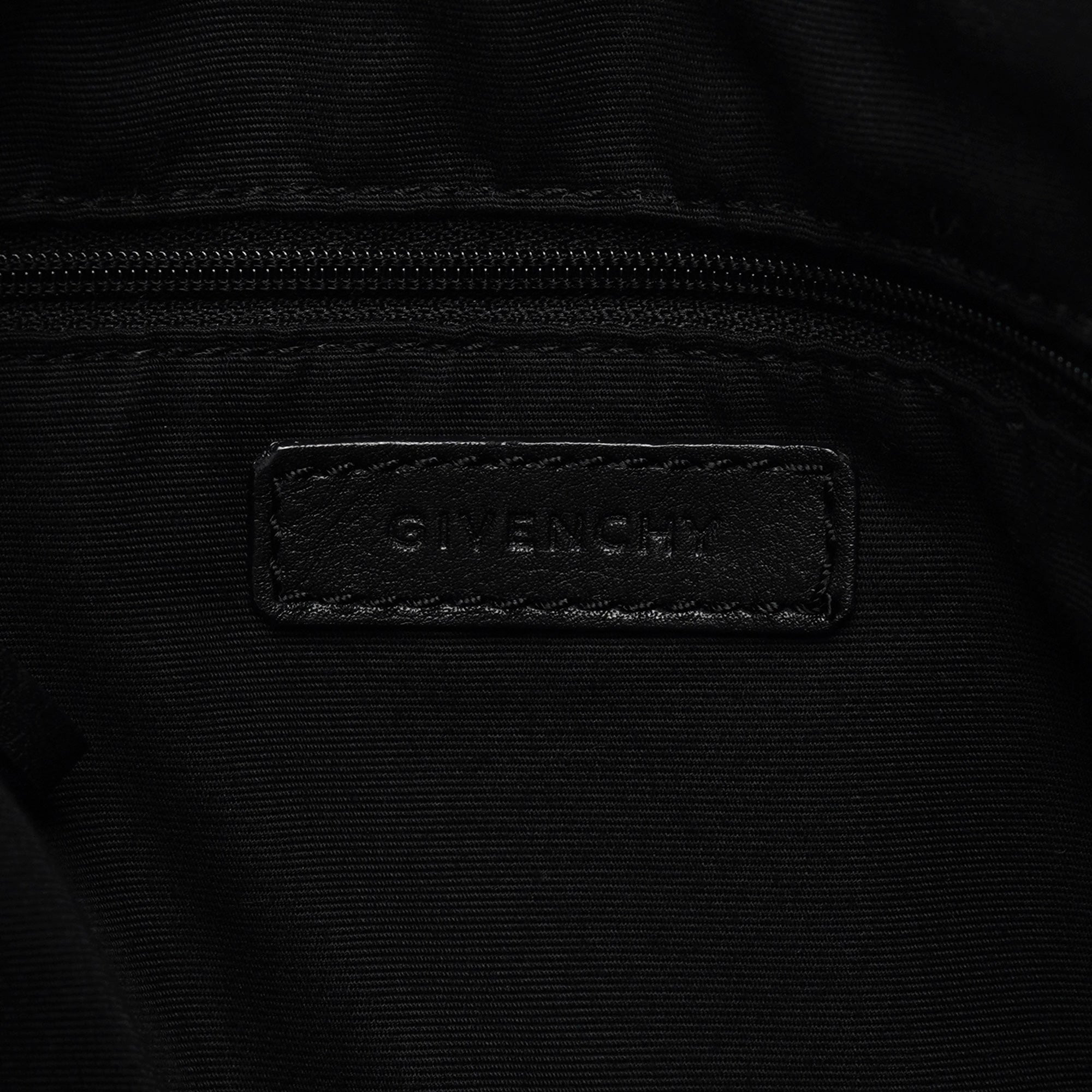 Black Calfskin Hobo Shoulder Bag