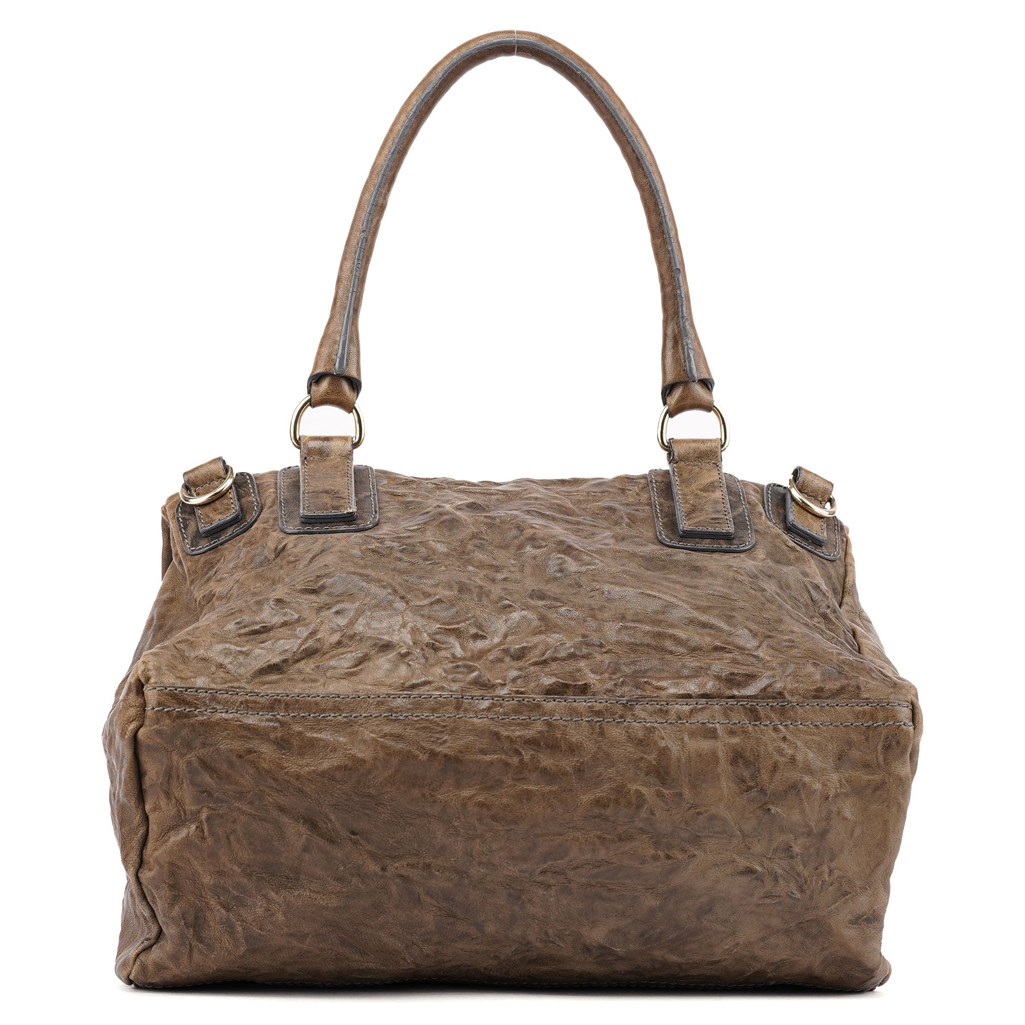Brown Leather Pandora Shoulder Bag