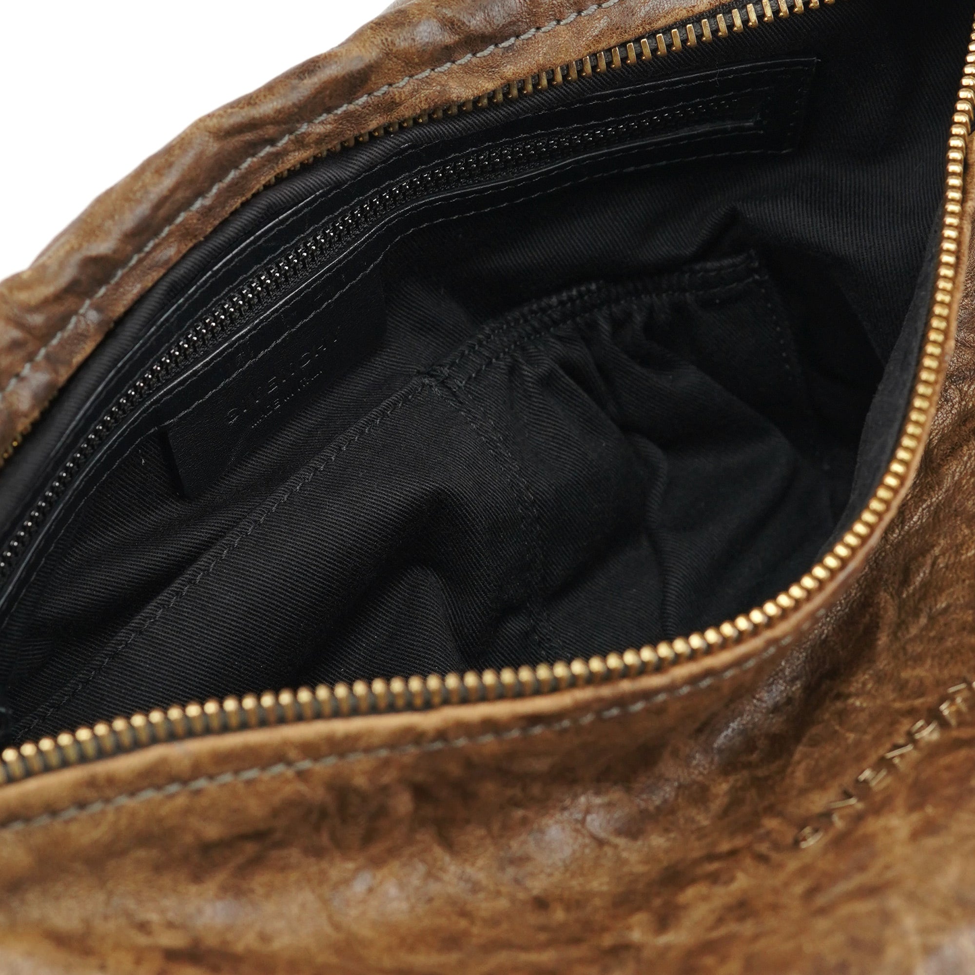 Brown Leather Pandora Shoulder Bag