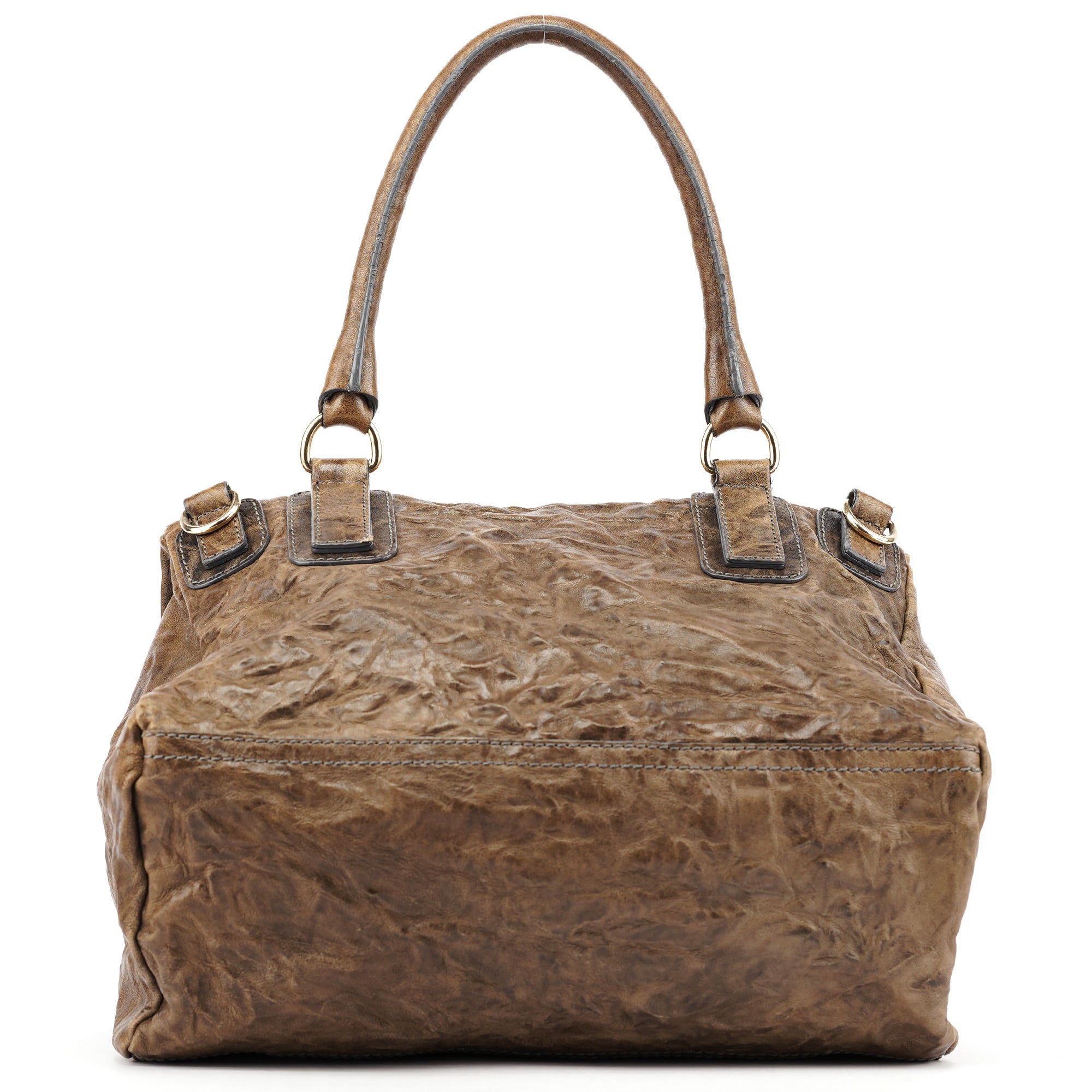 Brown Leather Pandora Shoulder Bag