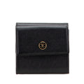 Chanel Coco Button Leather Trifold Wallet