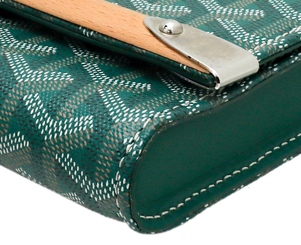 Goyard Green Goyardine Monte Carlo Clutch