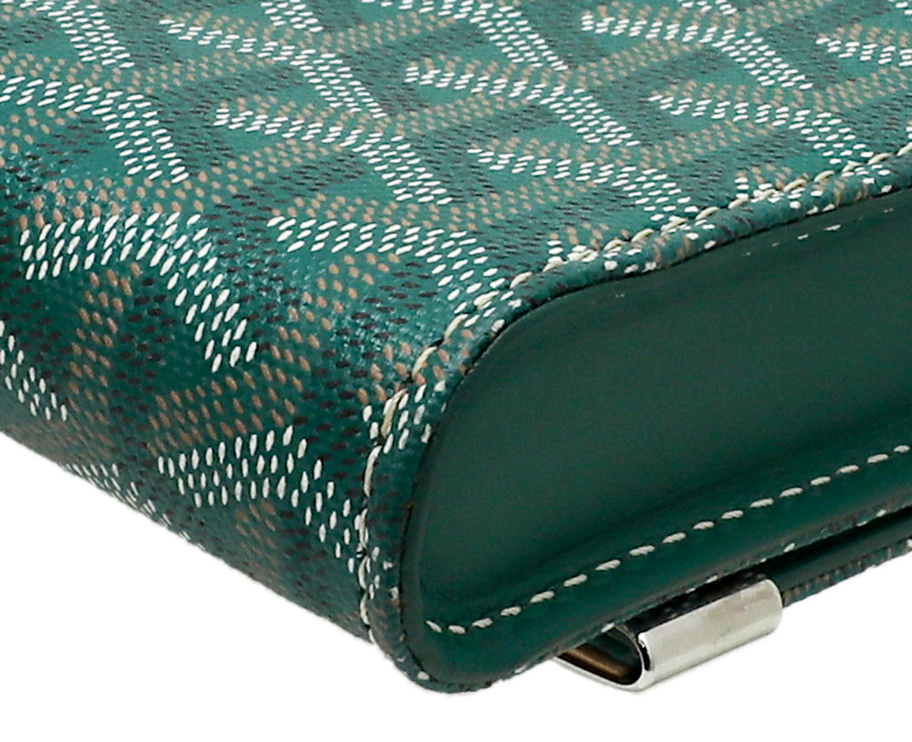 Goyard Green Goyardine Monte Carlo Clutch