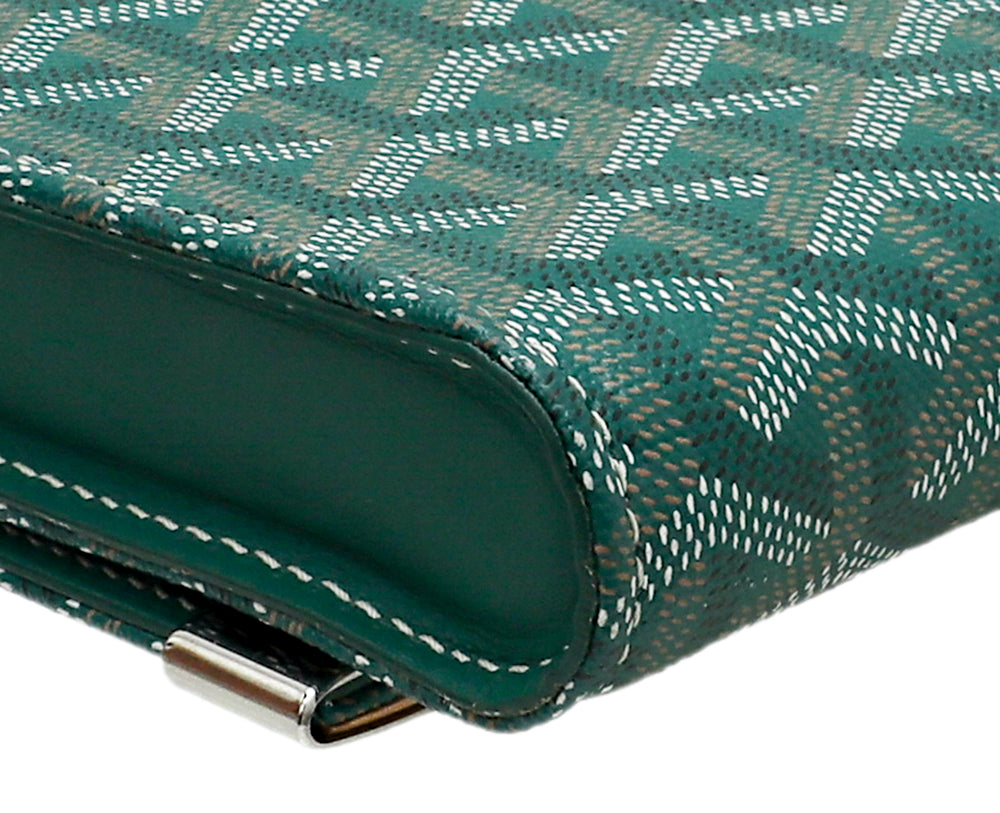 Goyard Green Goyardine Monte Carlo Clutch