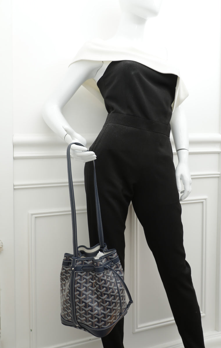 Goyard Blue Petit Flot Bucket Bag