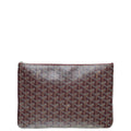 Goyard Burgundy Goyardine Senat MM Pouch