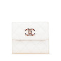 Chanel Coco Mark Bijou Caviar Skin Trifold Wallet