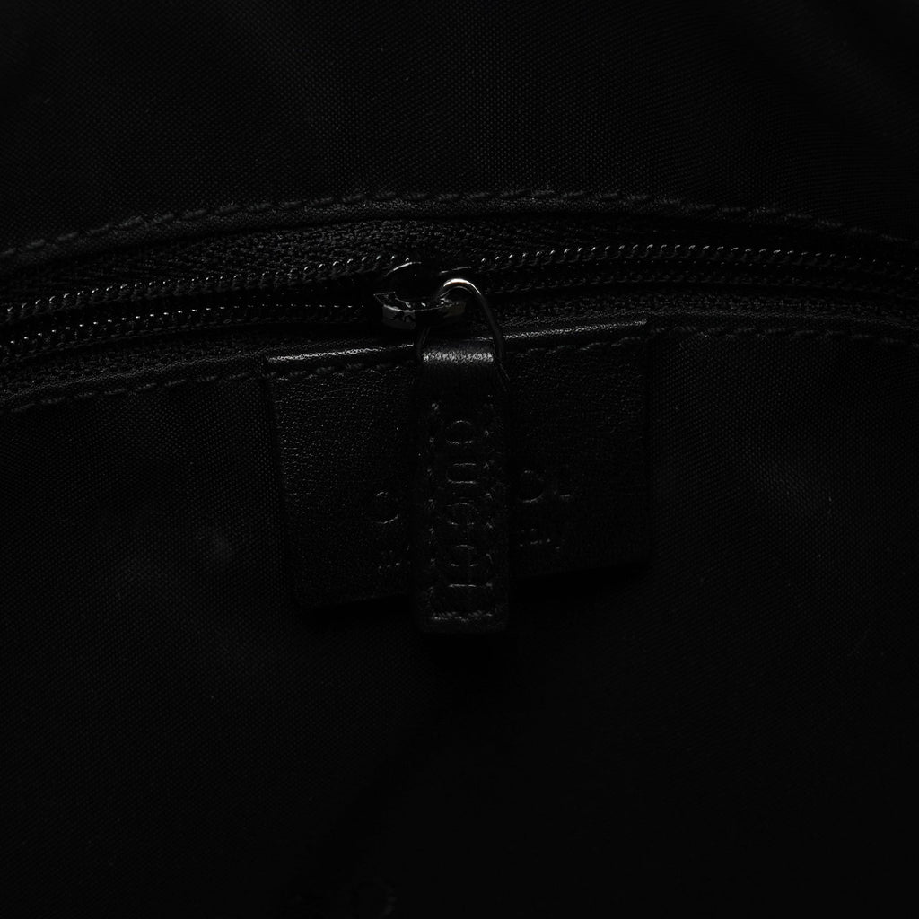 000 0531 Black Calfskin Bamboo Shoulder Bag
