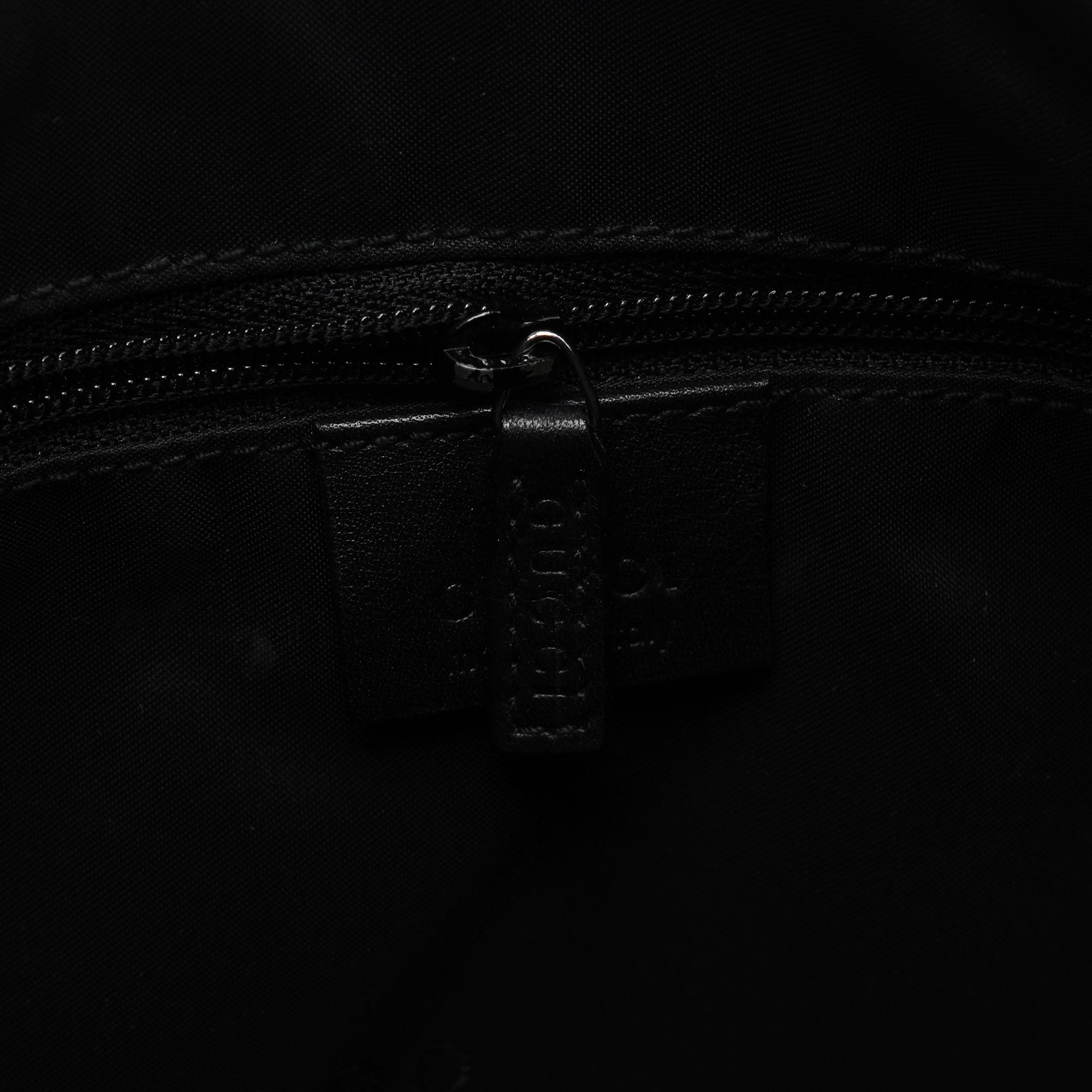 000 0531 Black Calfskin Bamboo Shoulder Bag