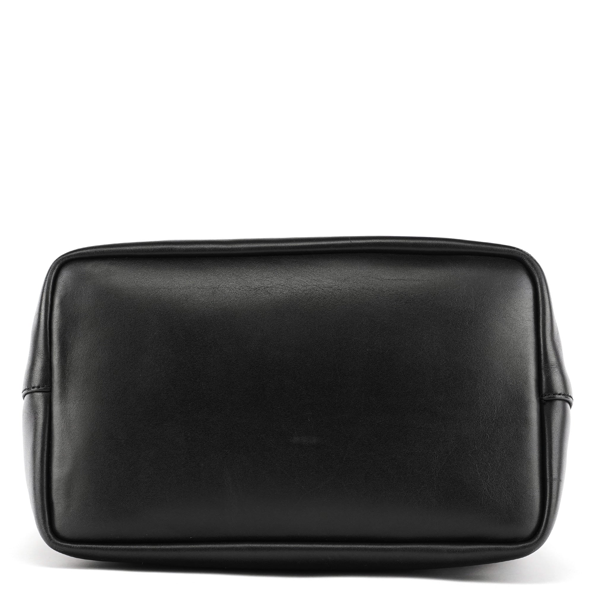 000 0531 Black Calfskin Bamboo Shoulder Bag