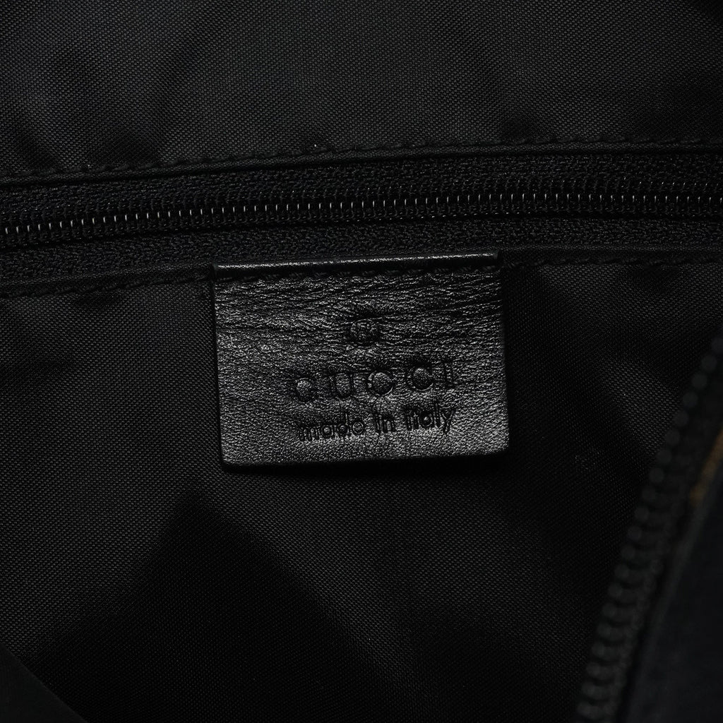 000 0531 Black Calfskin Bamboo Shoulder Bag