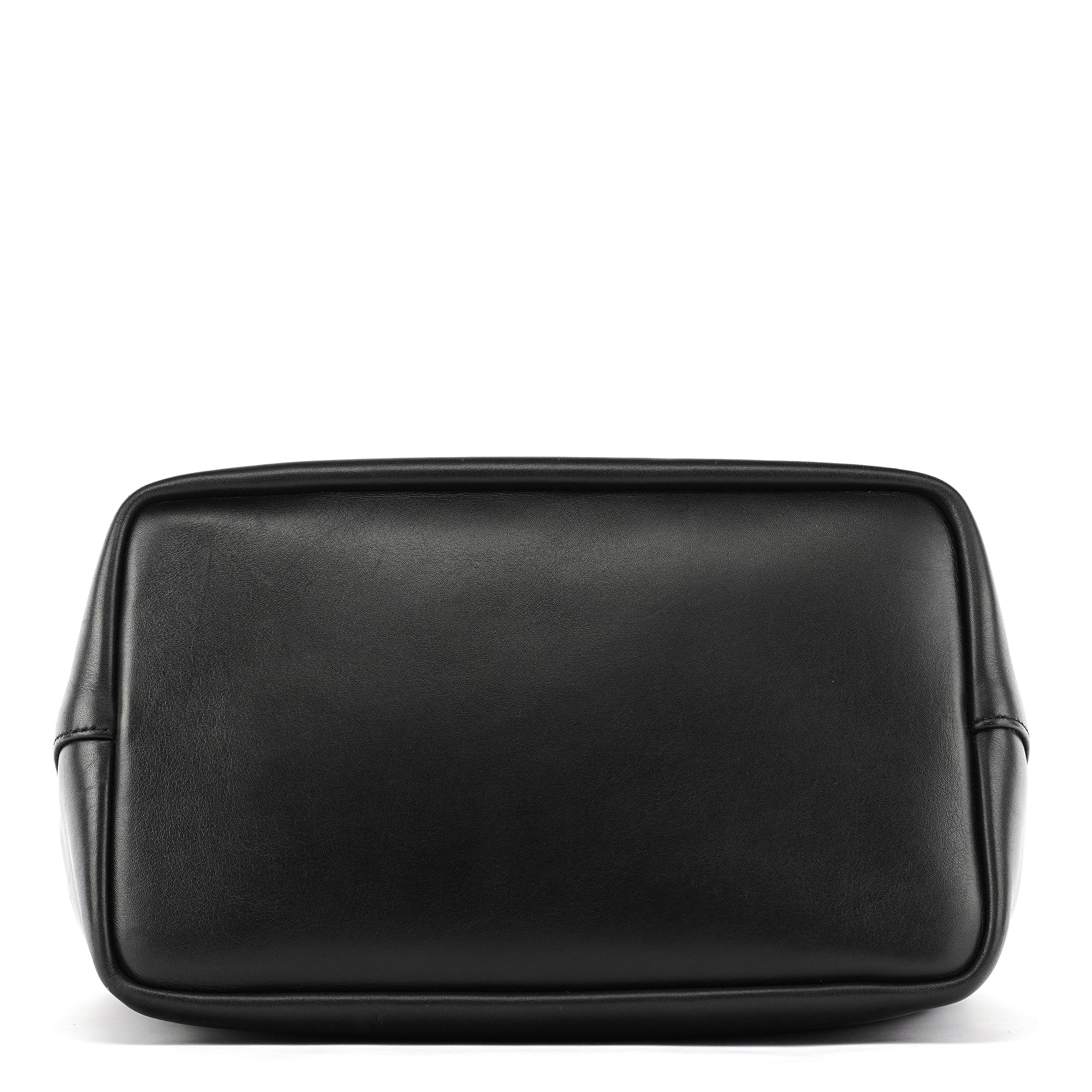 000 0531 Black Calfskin Bamboo Shoulder Bag