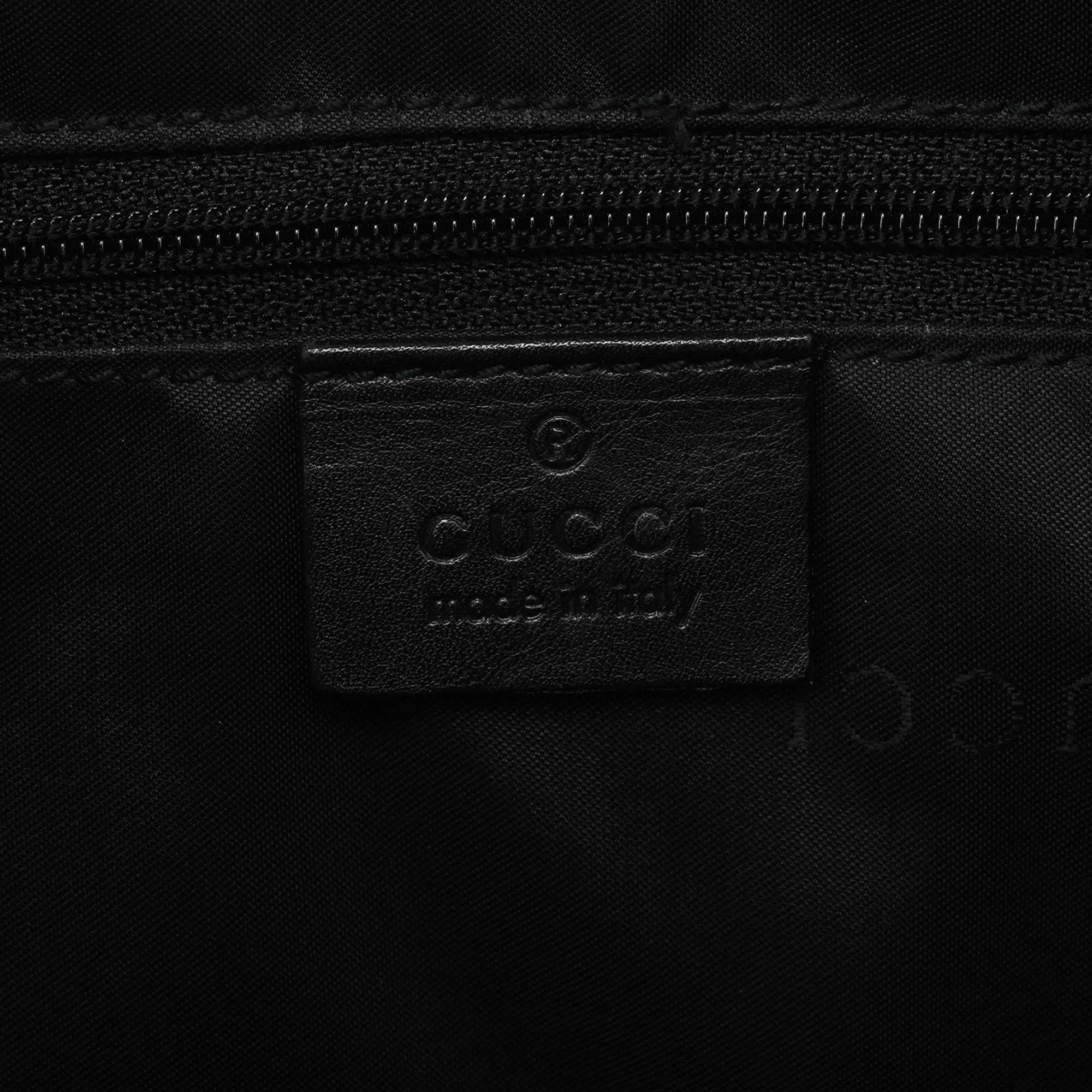 000 0531 Black Calfskin Bamboo Shoulder Bag