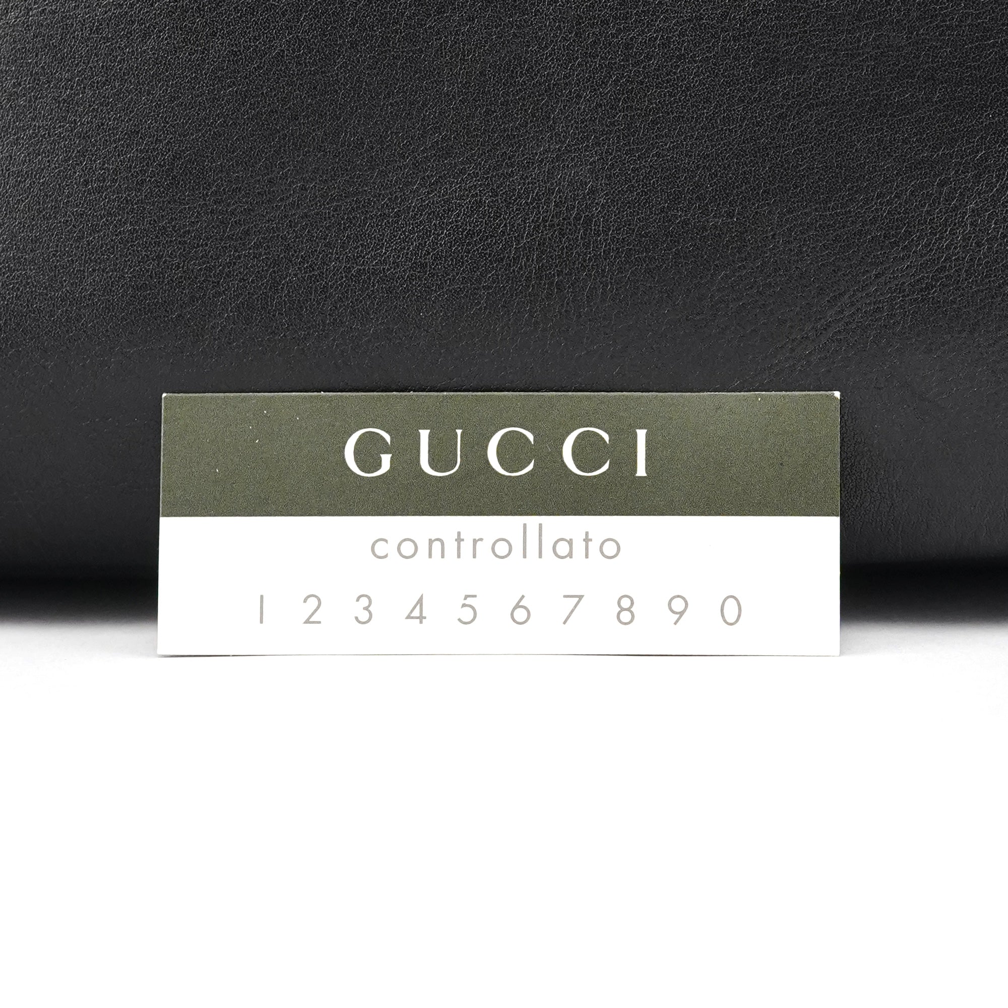 000 0531 Black Calfskin Bamboo Shoulder Bag