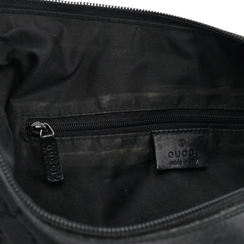 000 0531 Black GG Bamboo Shoulder Bag