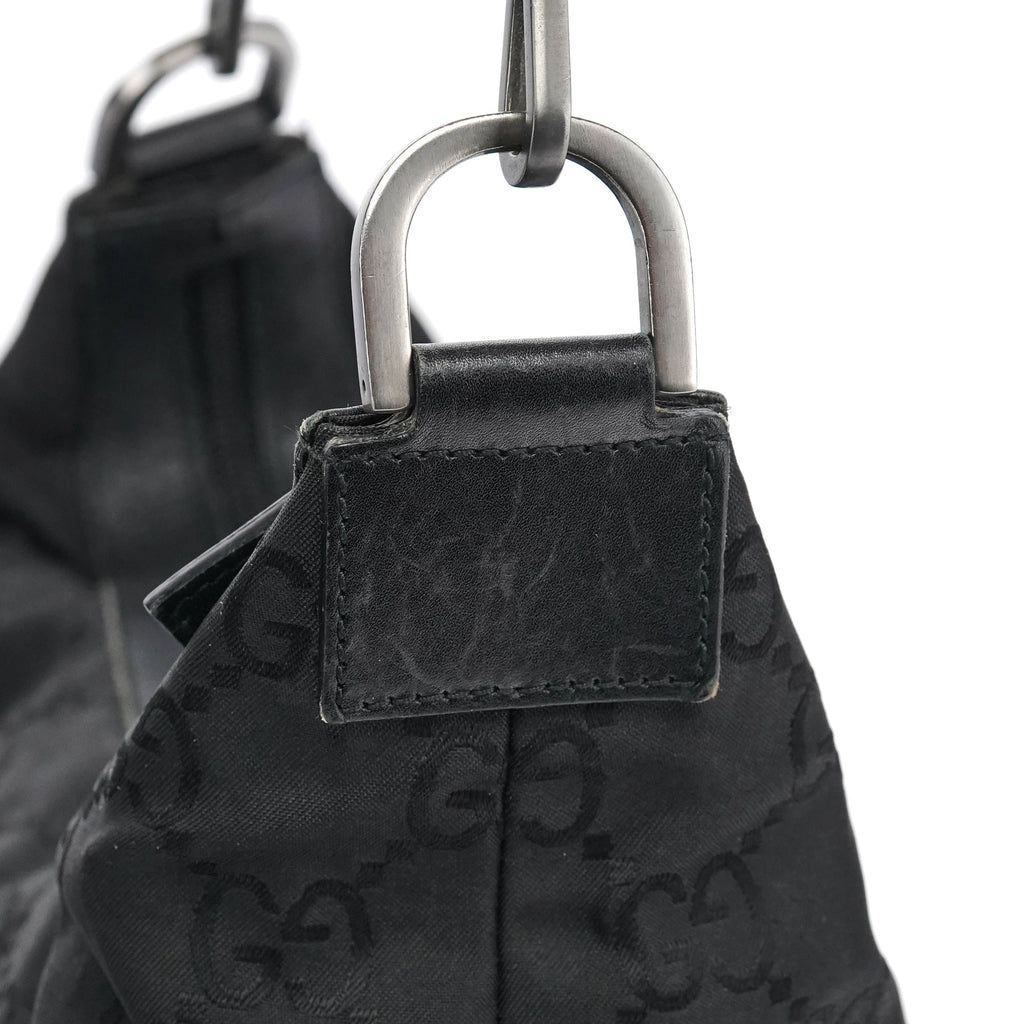 000 0531 Black GG Bamboo Shoulder Bag