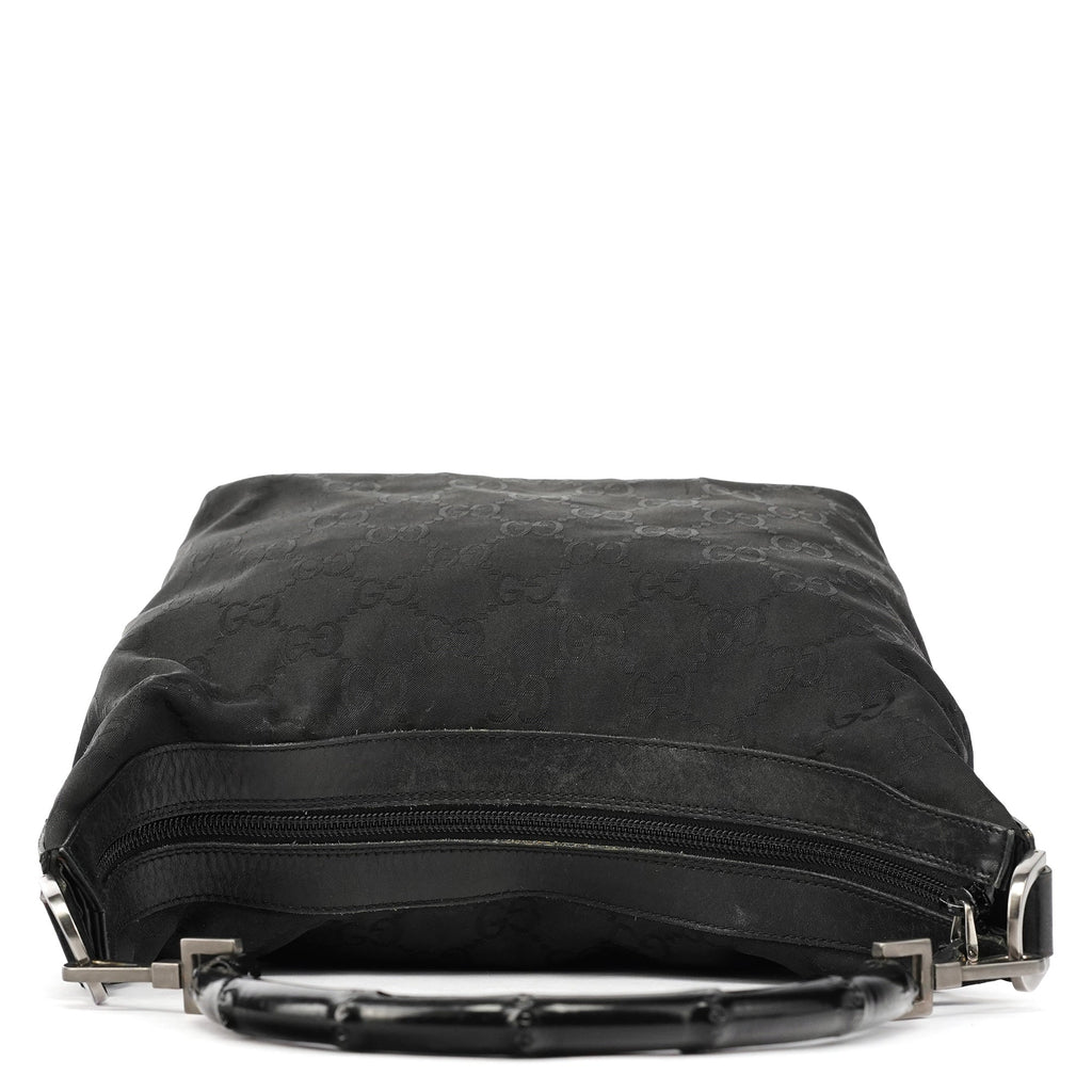000 0531 Black GG Bamboo Shoulder Bag