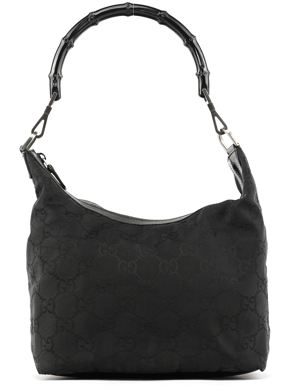 000 0531 Black GG Bamboo Shoulder Bag