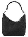 000 0531 Black GG Bamboo Shoulder Bag