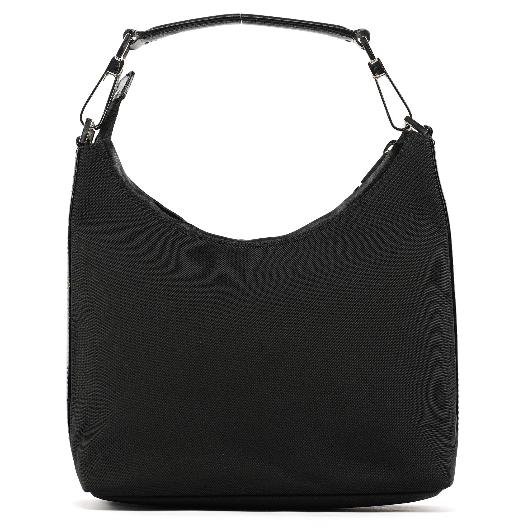 000 0601 Black Canvas Shoulder Bag