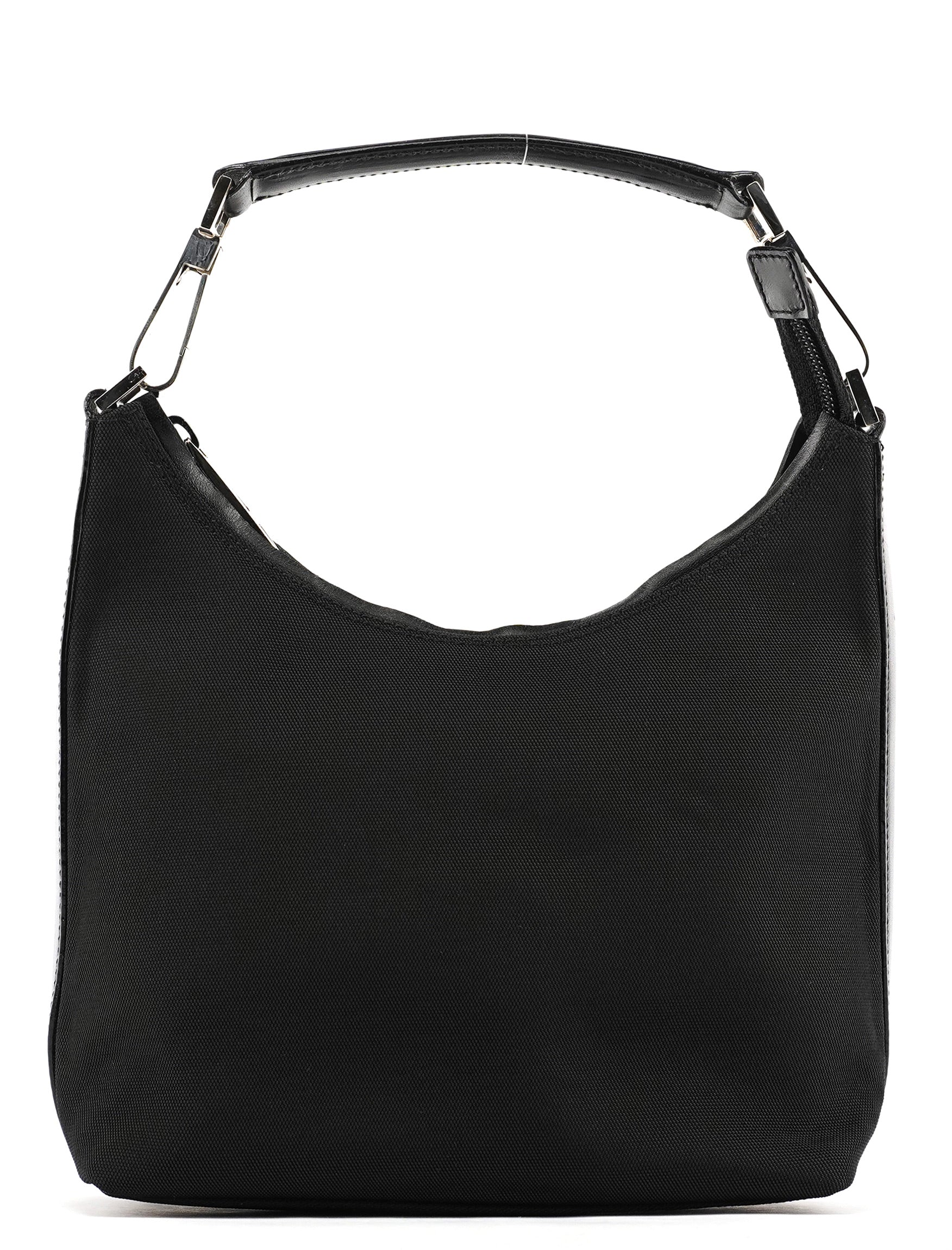 000 0601 Black Canvas Shoulder Bag
