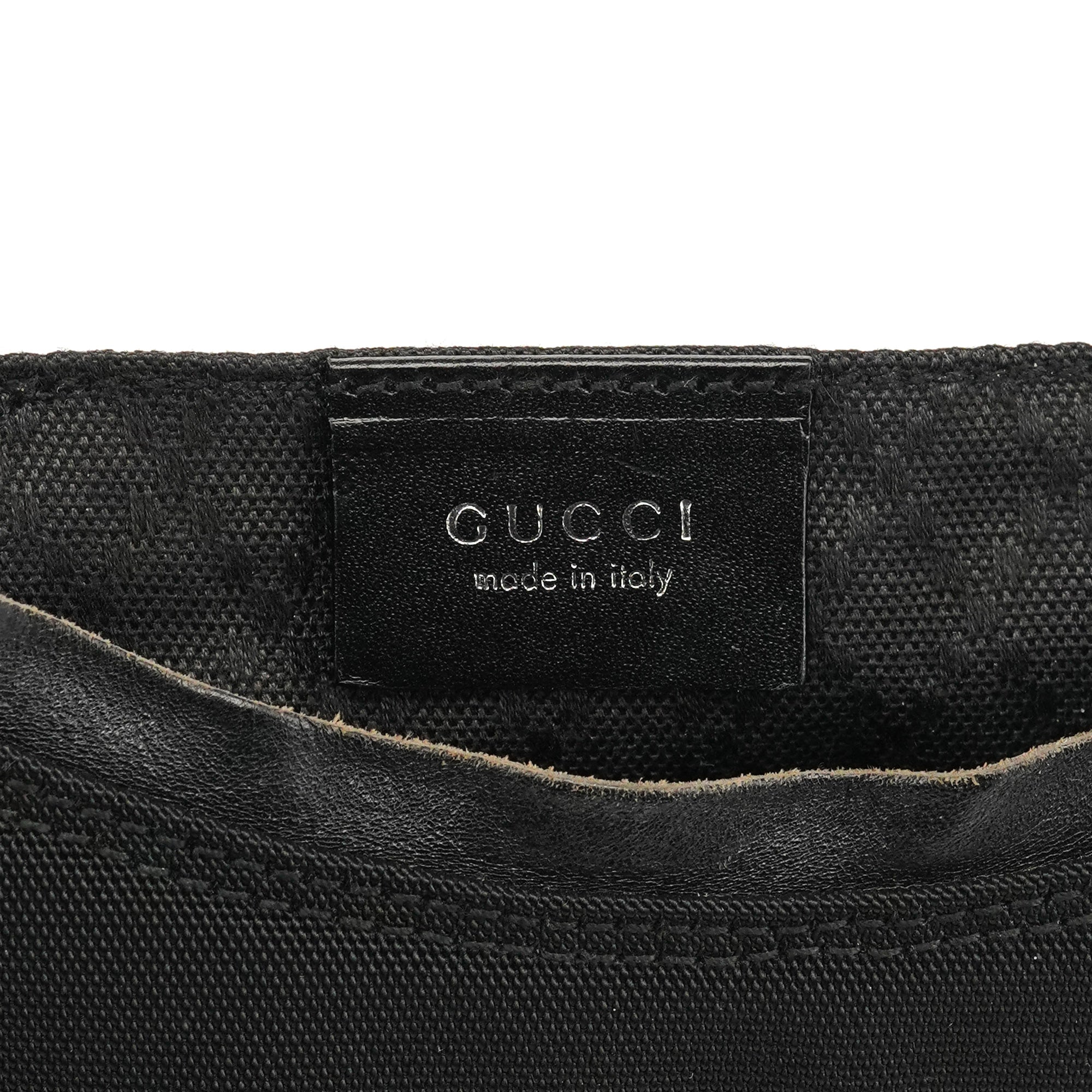 000 0601 Black Nylon Leather Hobo Bag