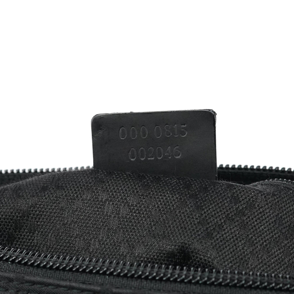 000 0815 Black GG Nylon Tote Bag