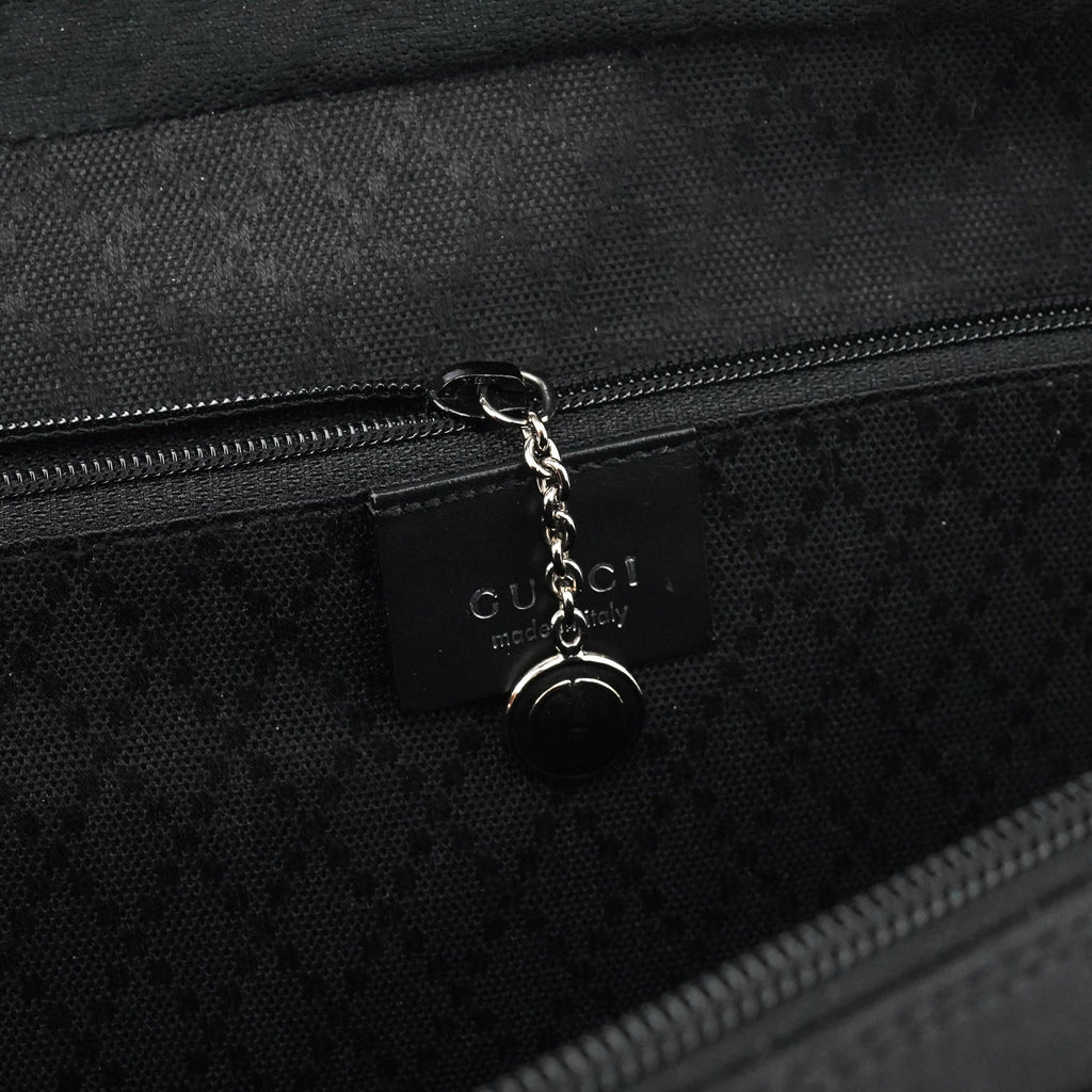 000 0815 Black GG Nylon Tote Bag