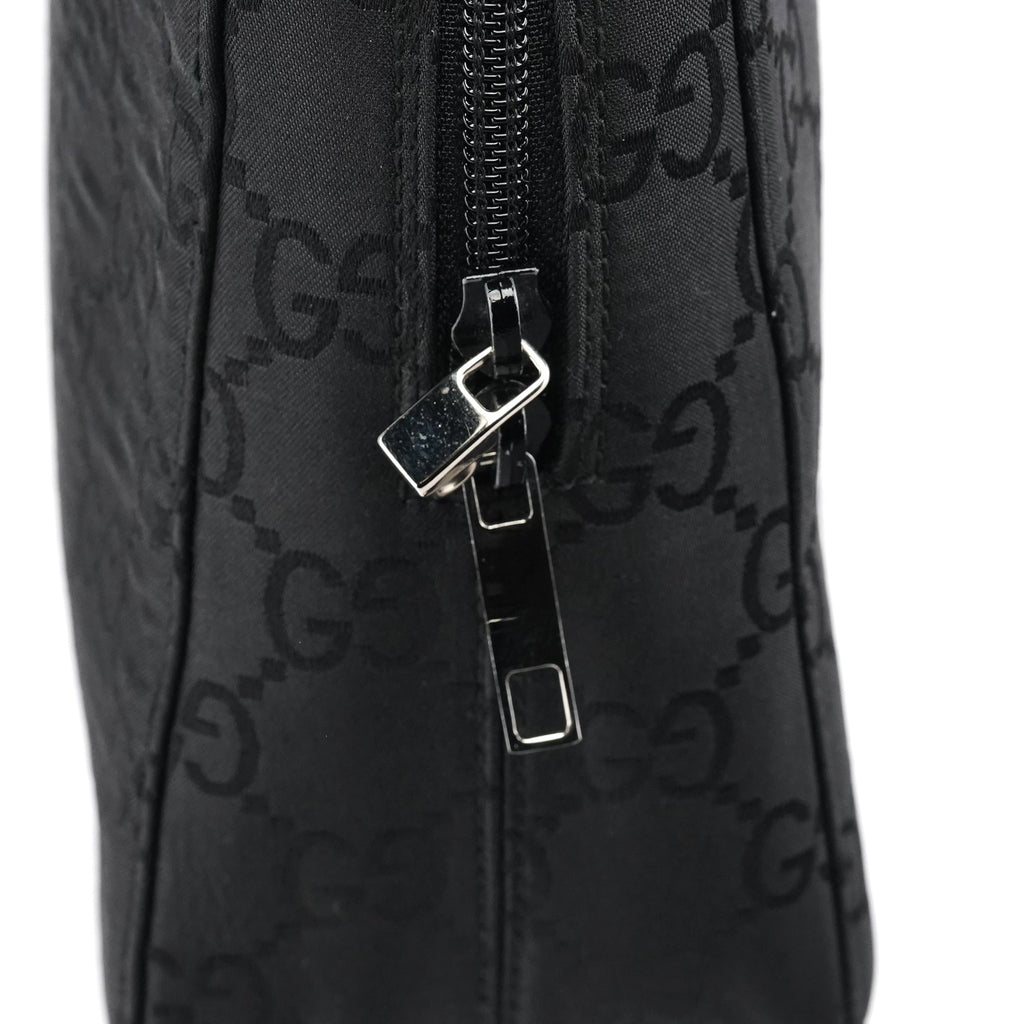 000 0815 Black GG Nylon Tote Bag