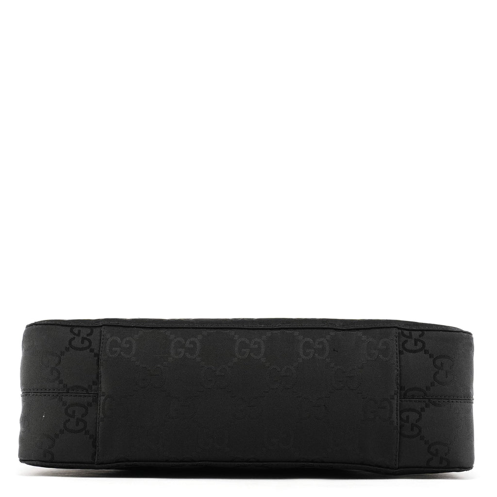 000 0815 Black GG Nylon Tote Bag