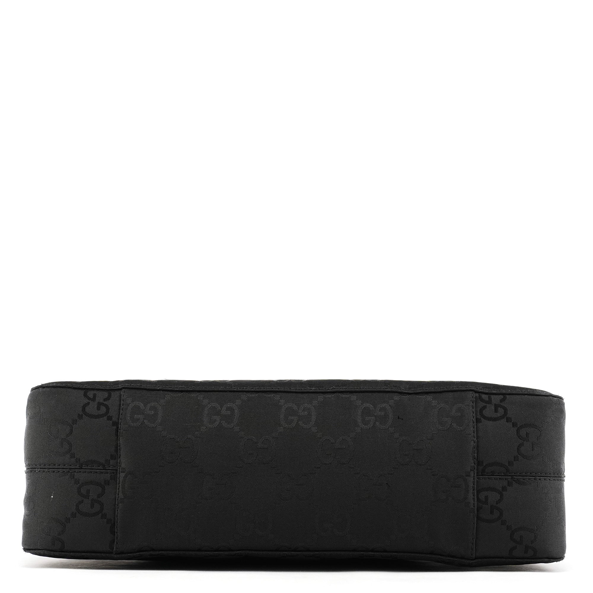 000 0815 Black GG Nylon Tote Bag