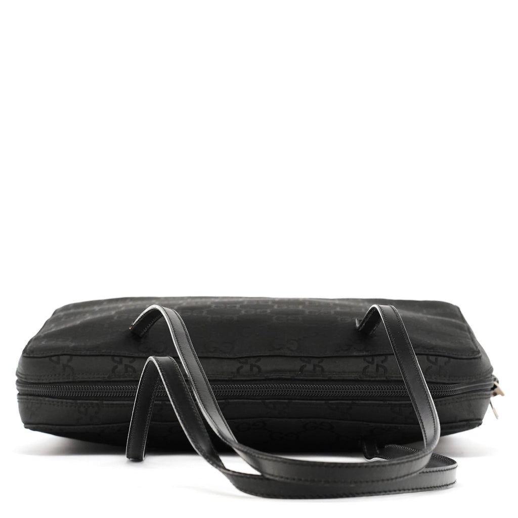 000 0815 Black GG Nylon Tote Bag