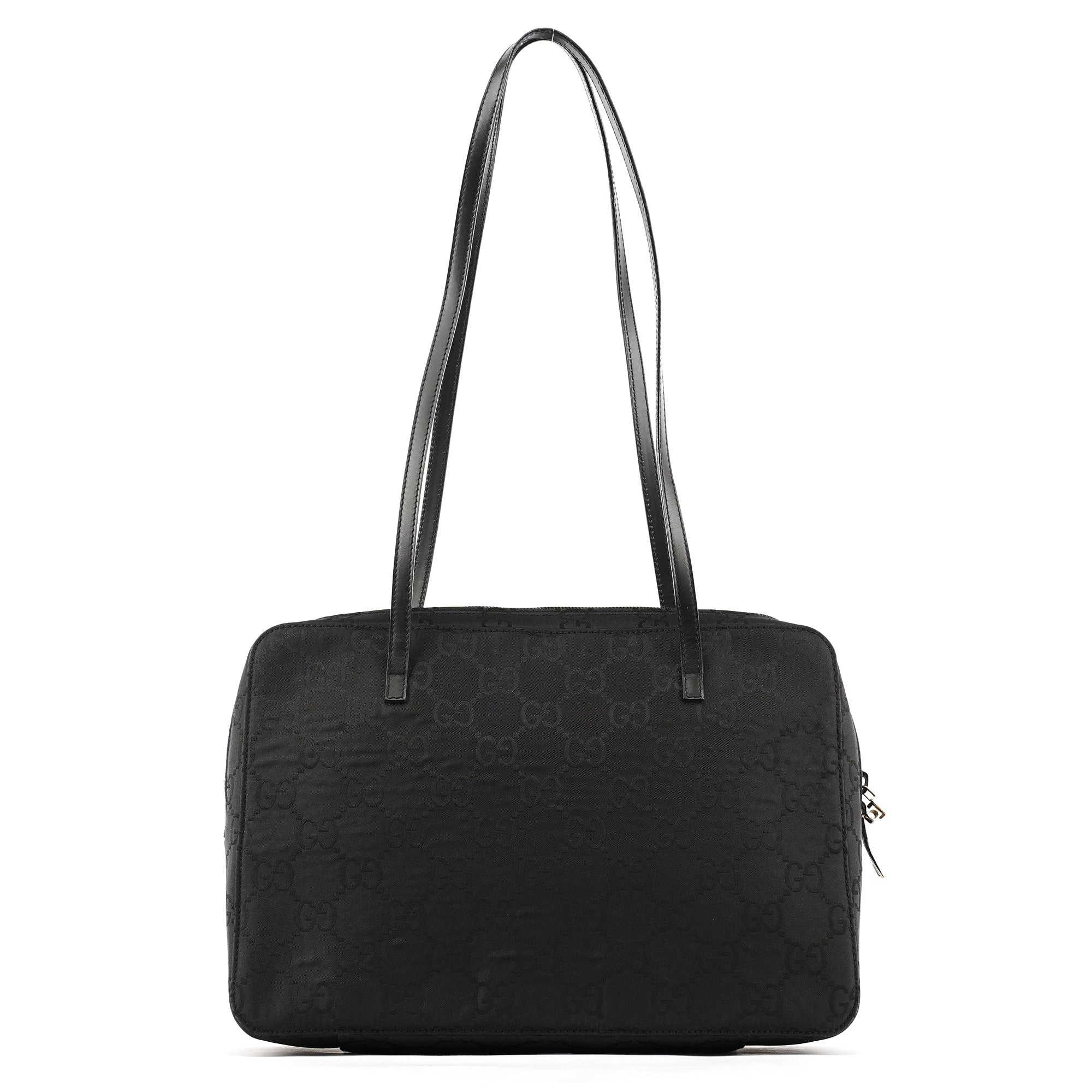 000 0815 Black GG Nylon Tote Bag