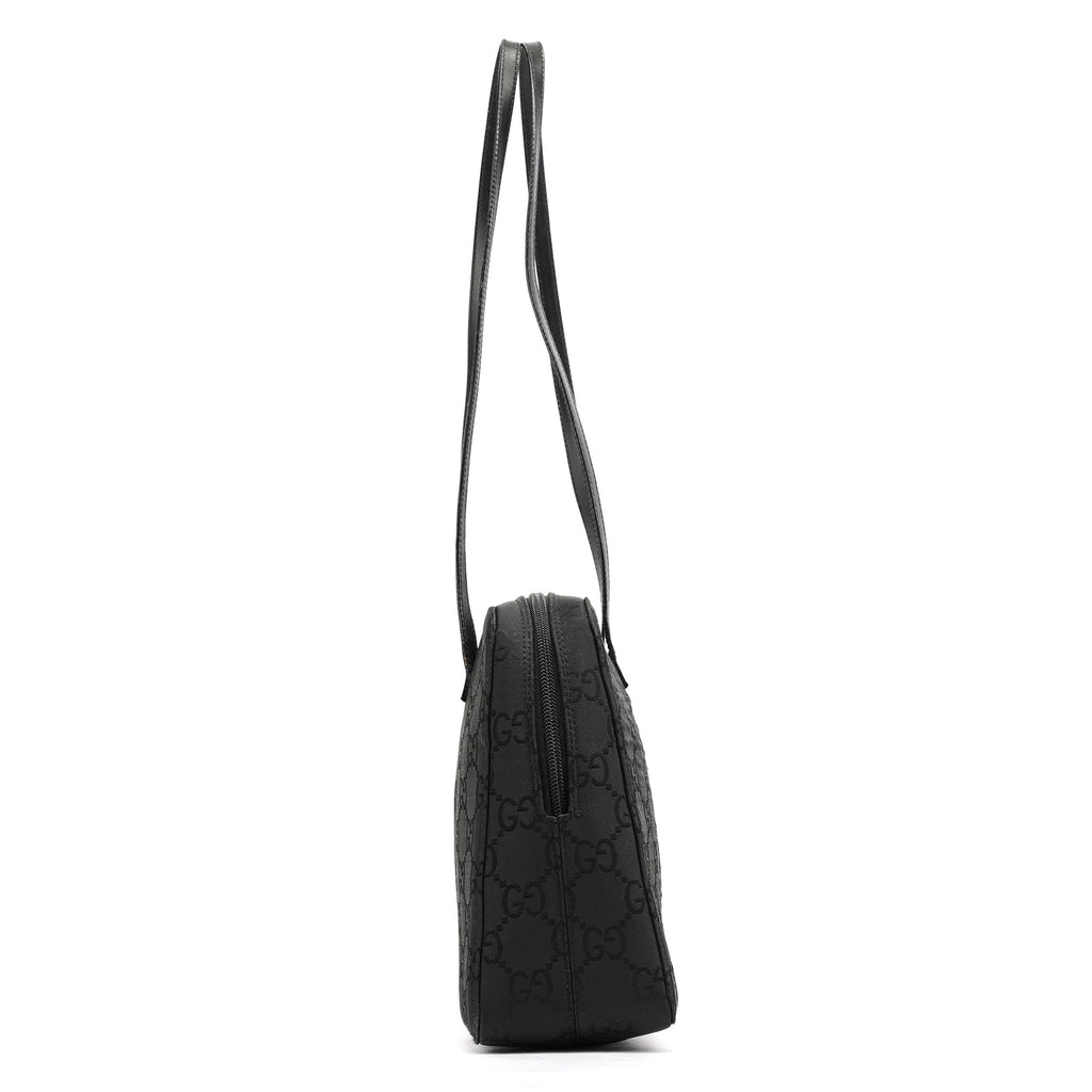 000 0815 Black GG Nylon Tote Bag
