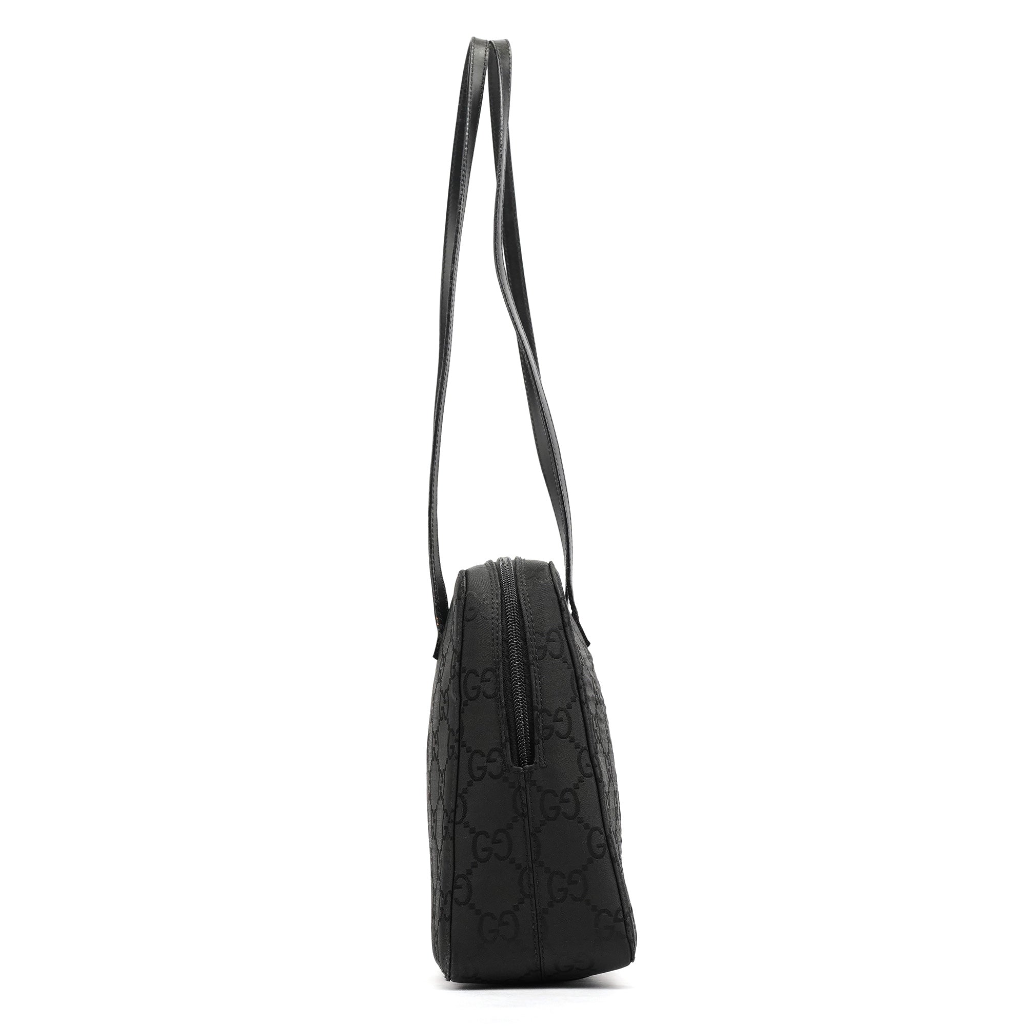 000 0815 Black GG Nylon Tote Bag