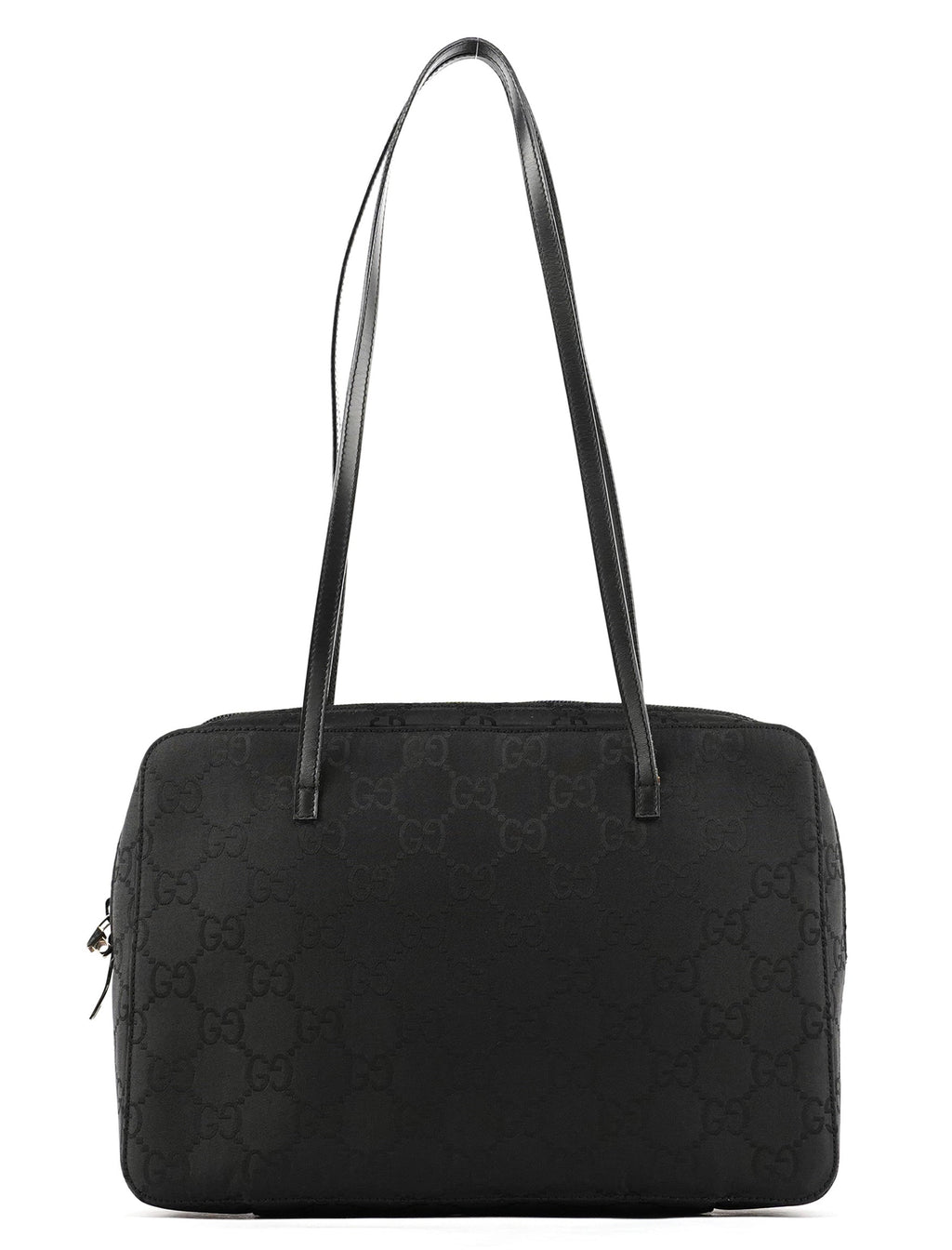 000 0815 Black GG Nylon Tote Bag