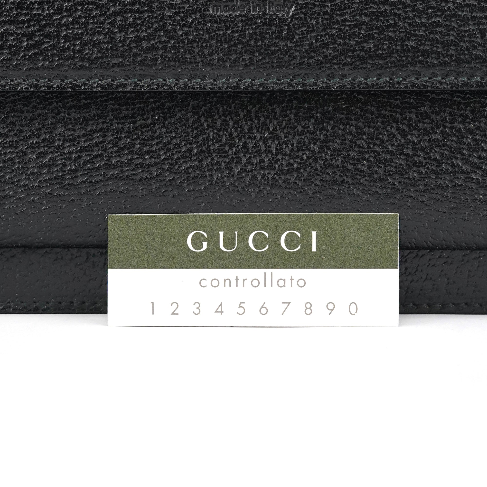 000 0832 Black Leather Top Handle Bag
