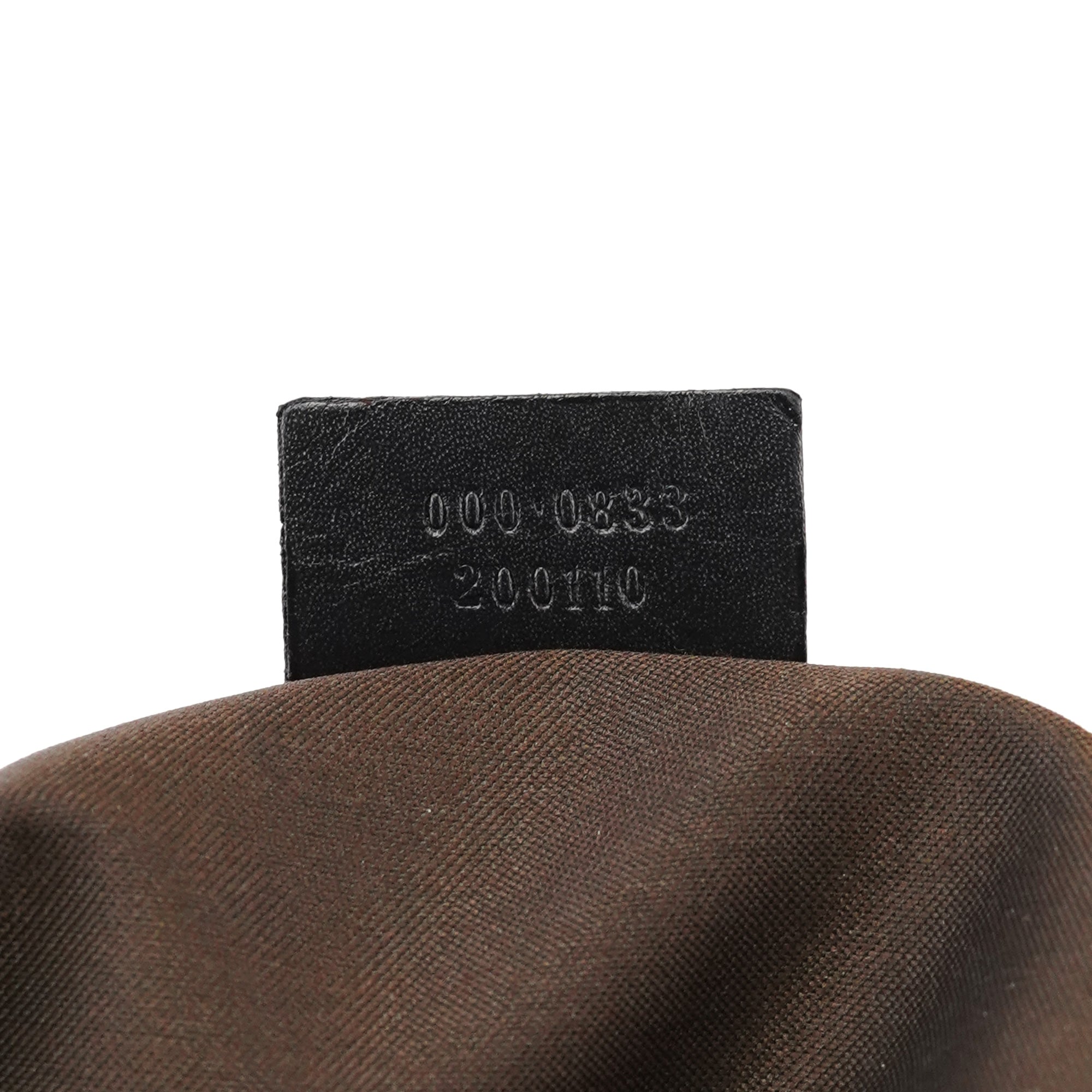 000 0833 Brown GG Bamboo Shoulder Bag