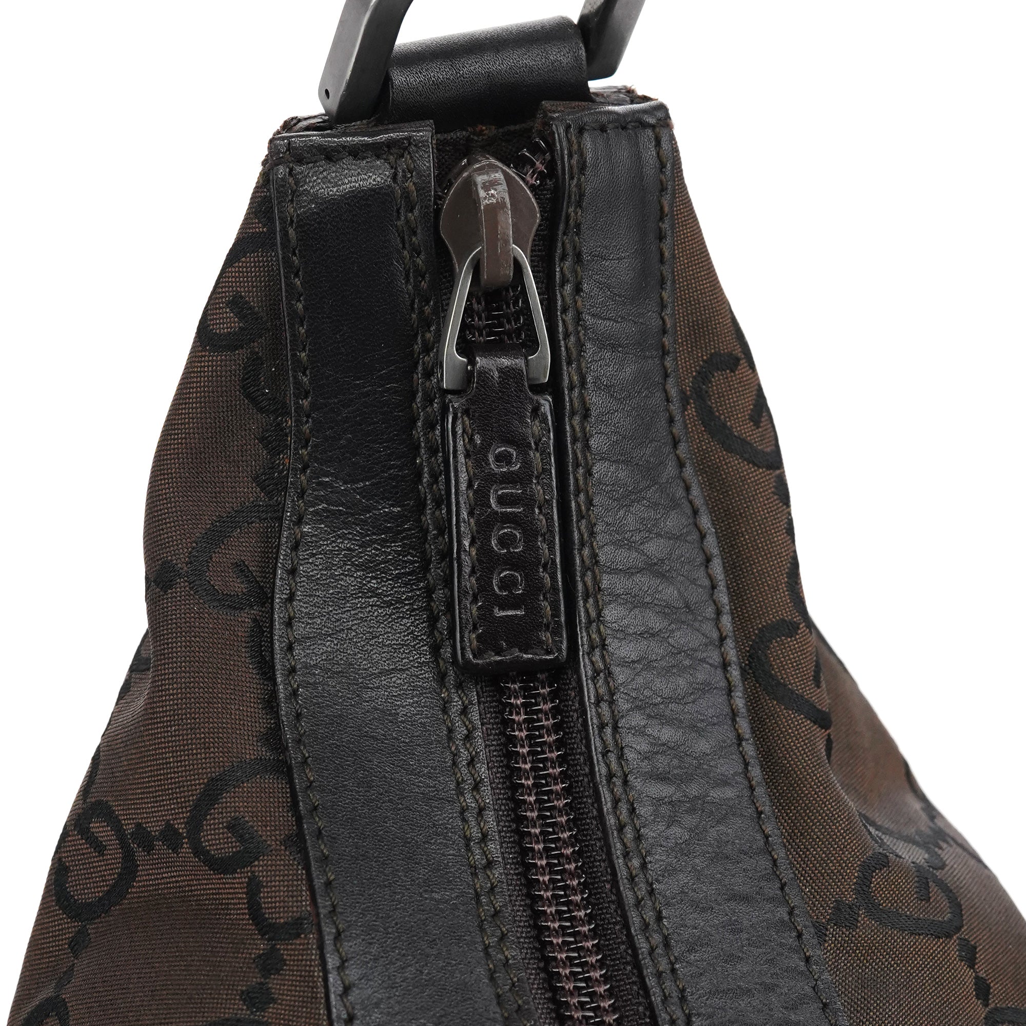 000 0833 Brown GG Bamboo Shoulder Bag