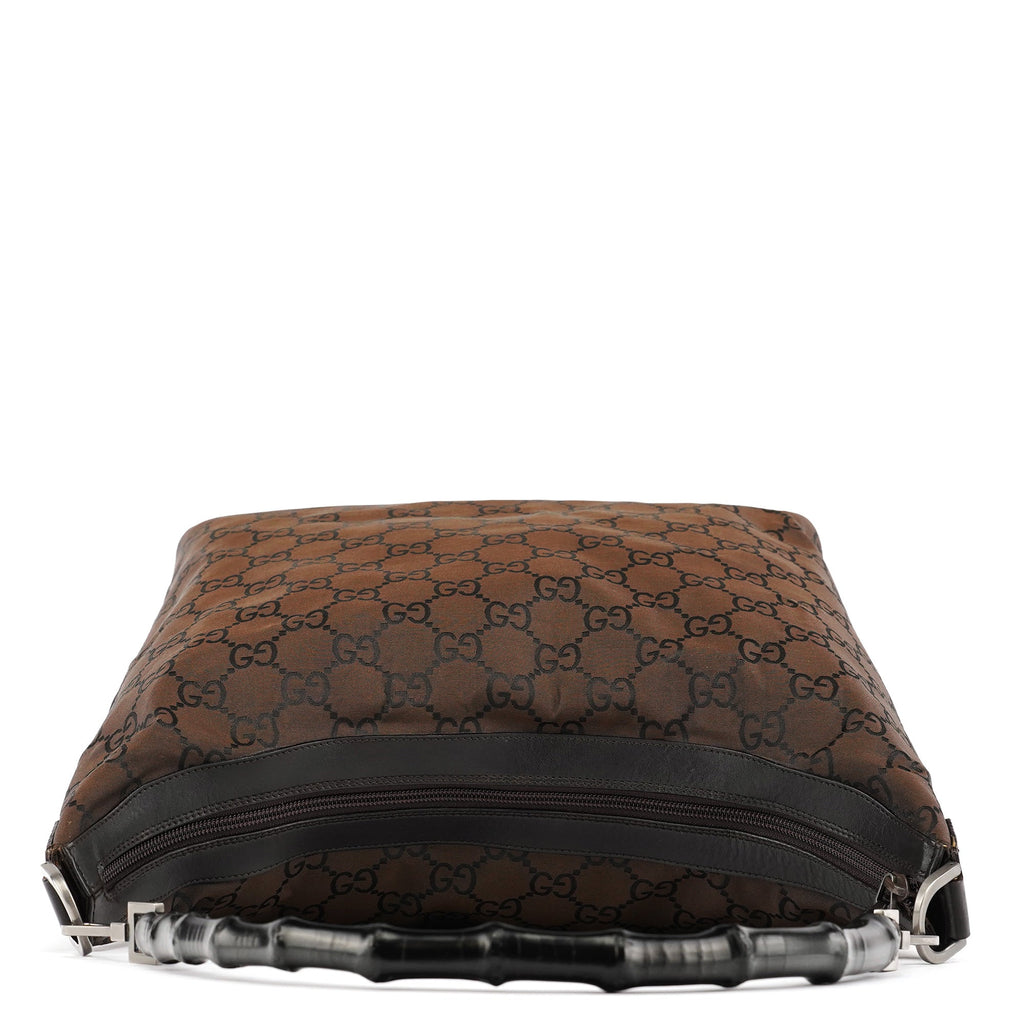000 0833 Brown GG Bamboo Shoulder Bag
