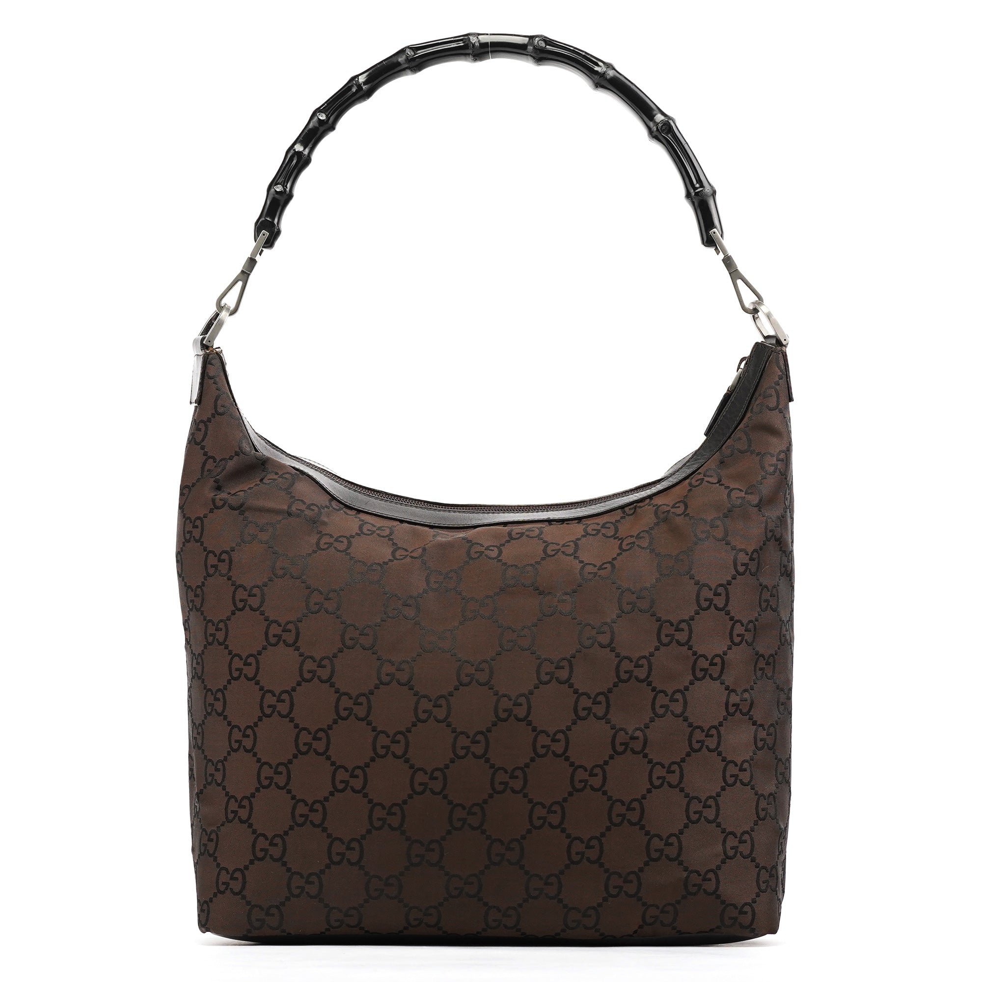 000 0833 Brown GG Bamboo Shoulder Bag