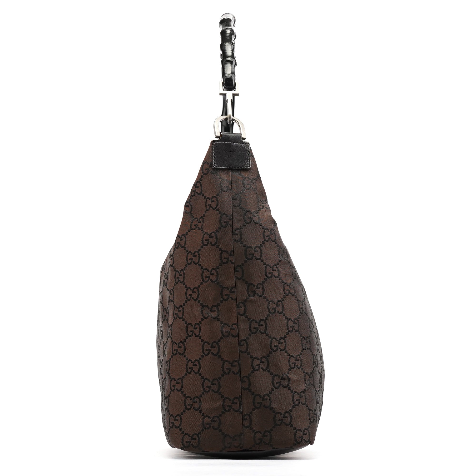 000 0833 Brown GG Bamboo Shoulder Bag