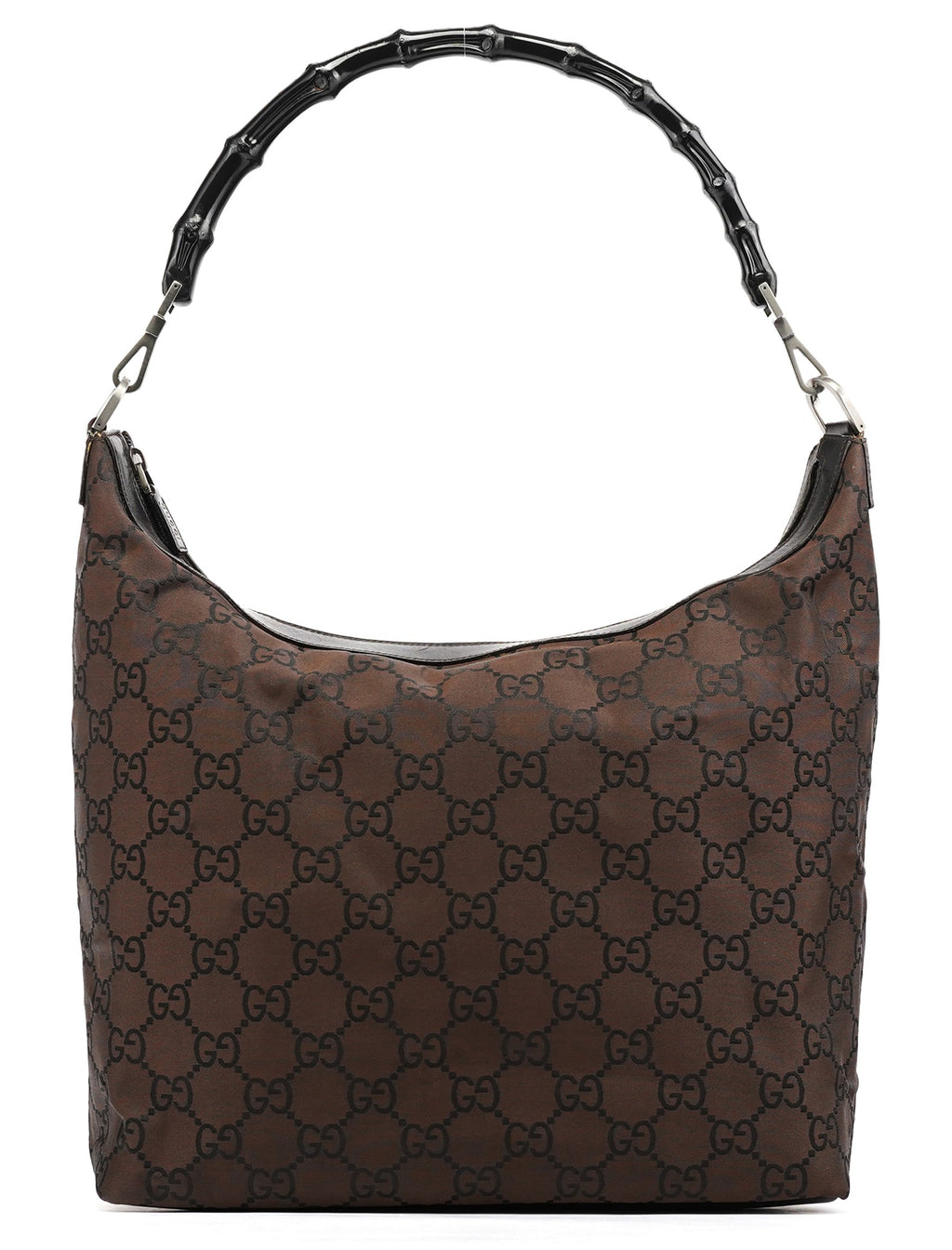 000 0833 Brown GG Bamboo Shoulder Bag