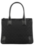 000 0855 Black GG Canvas Leather Tote Bag