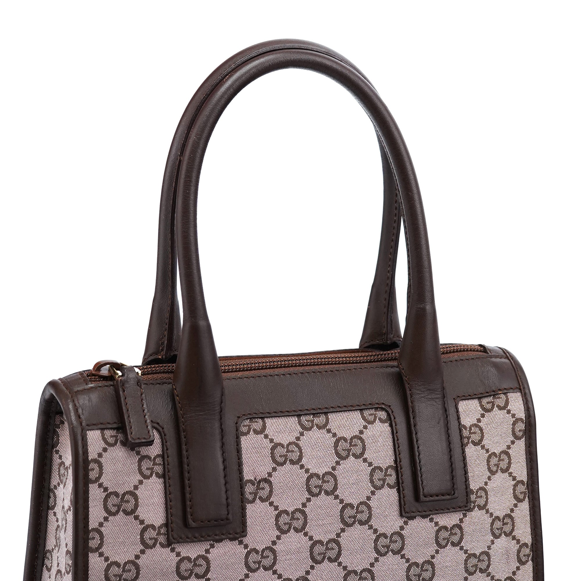 000 0856 Beige Brown GG Tote Bag