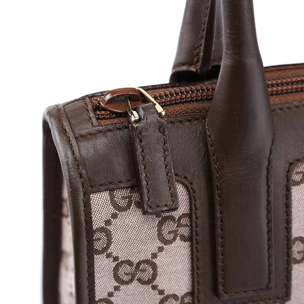 000 0856 Beige Brown GG Tote Bag