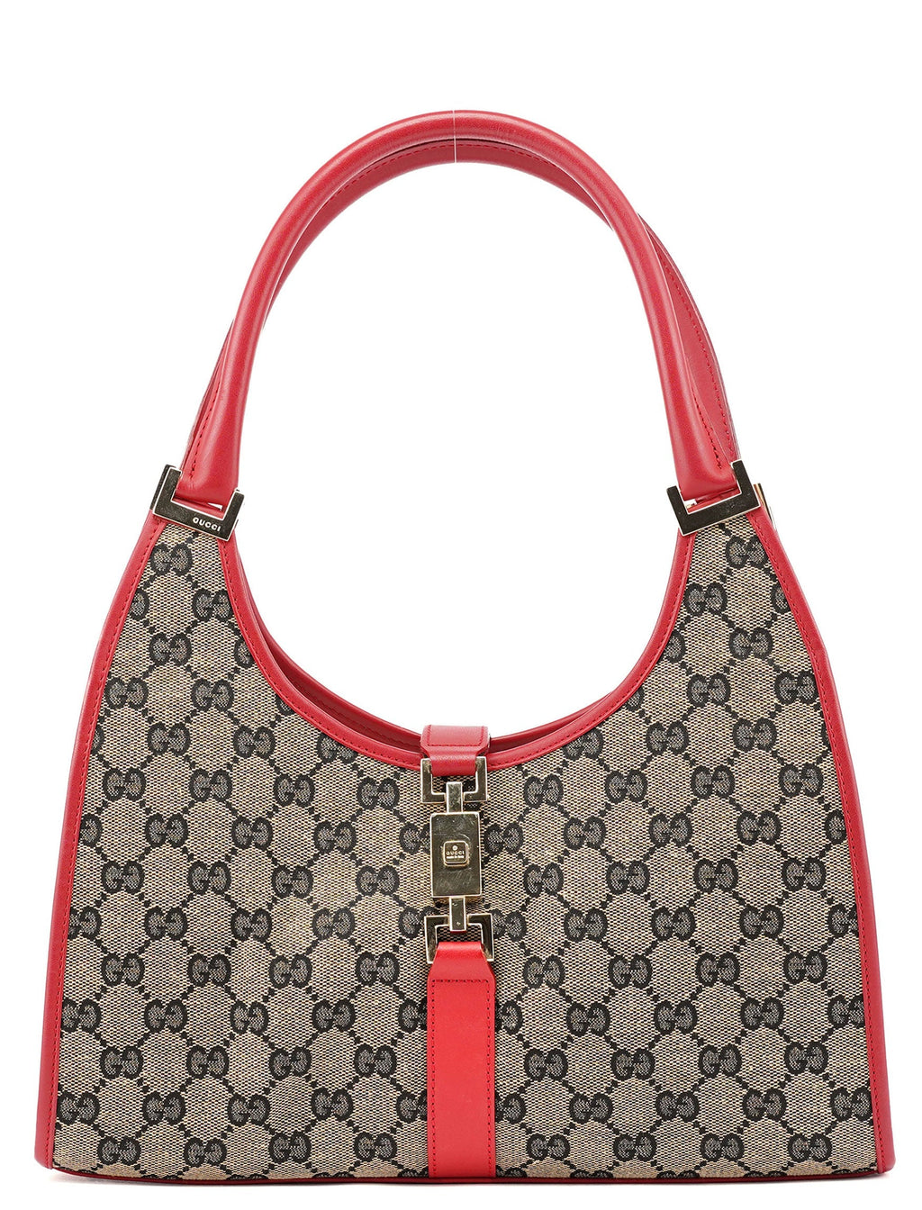 001 1067 Beige Red GG Jackie Shoulder Bag